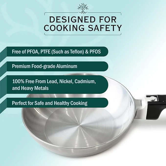 10-Inch Chef Skillet – Lightweight Cast Aluminum Frying Pan - Image 4
