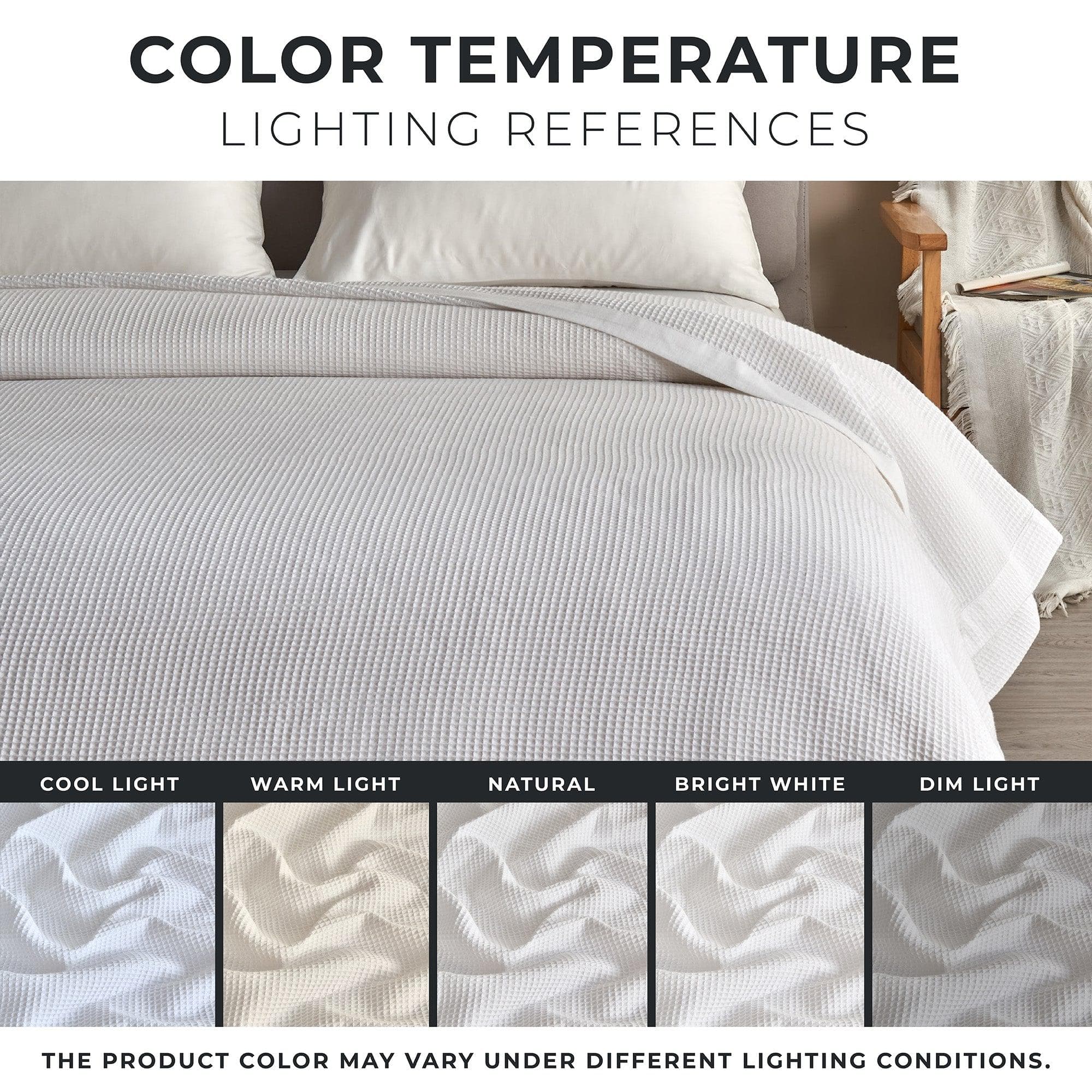100% Cotton Small Waffle Weave Blanket - Hazel Collection - Image 24