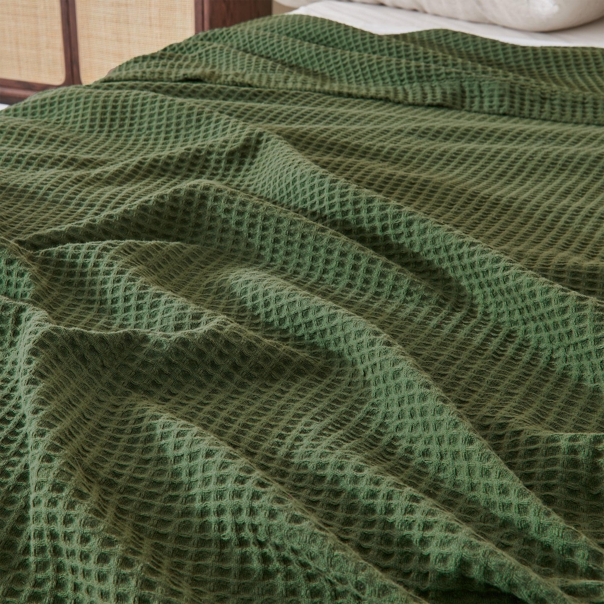 100% Cotton Waffle Weave Blanket - Mikala Collection - Image 57
