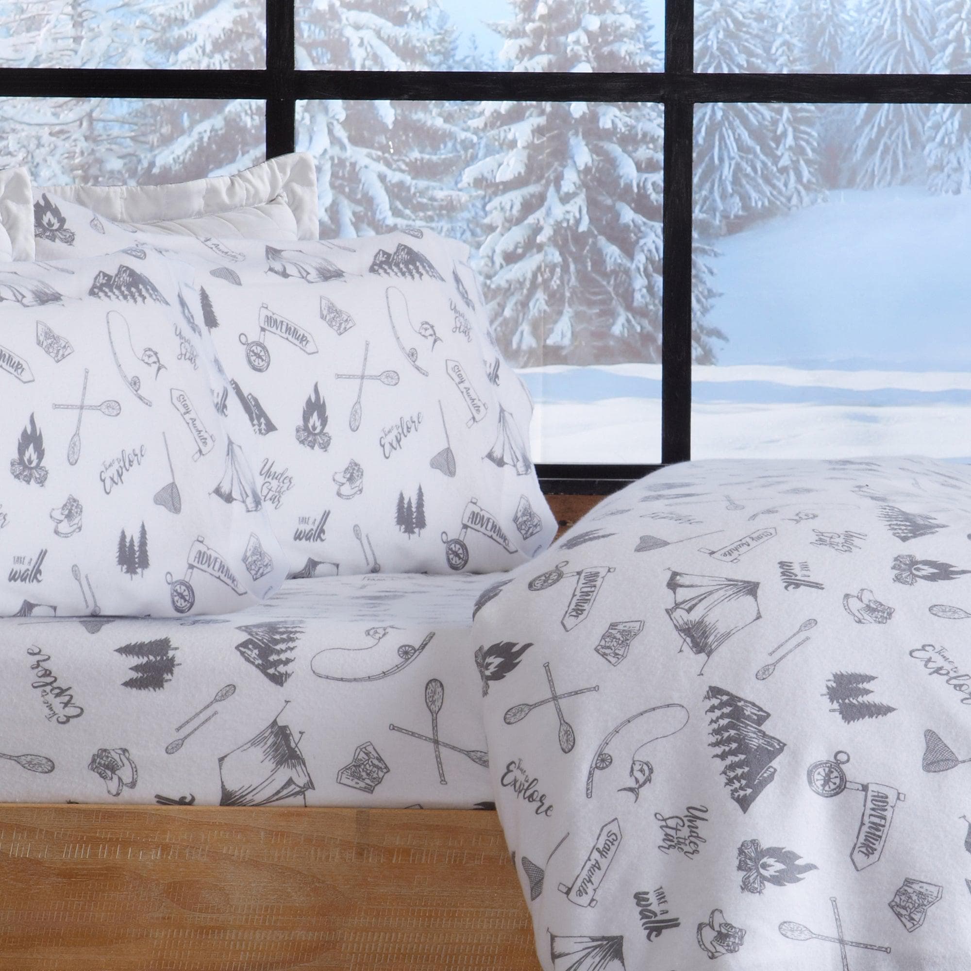 100% Turkish Cotton Flannel Sheet Sets - Boulder Collection - Image 45