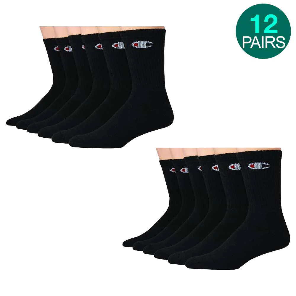 12-Pack Champion Crew Socks - Image 12