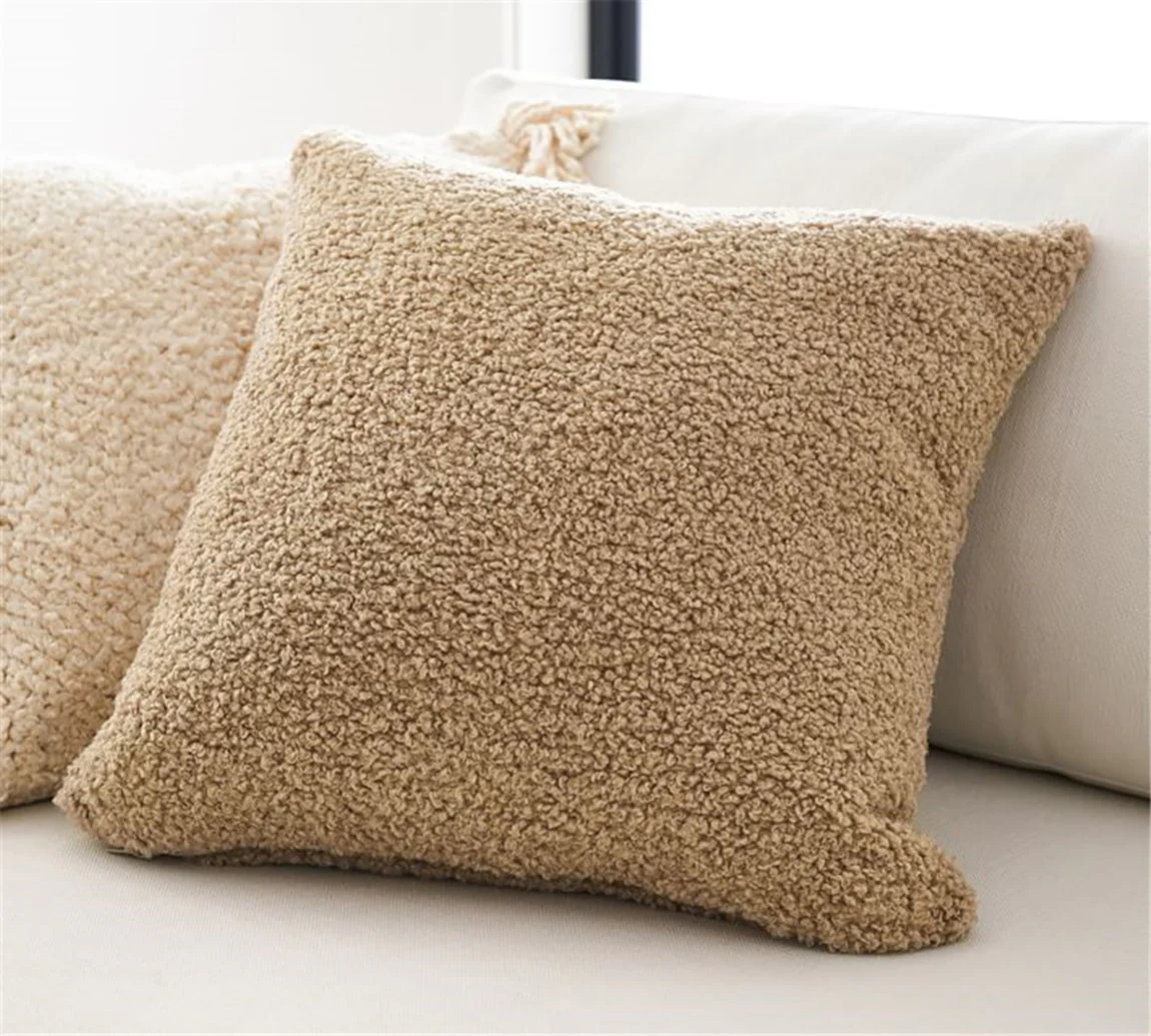 18"x18" Teddy Faux Fluffy Solid Color Pillows (With Insert) - Image 13