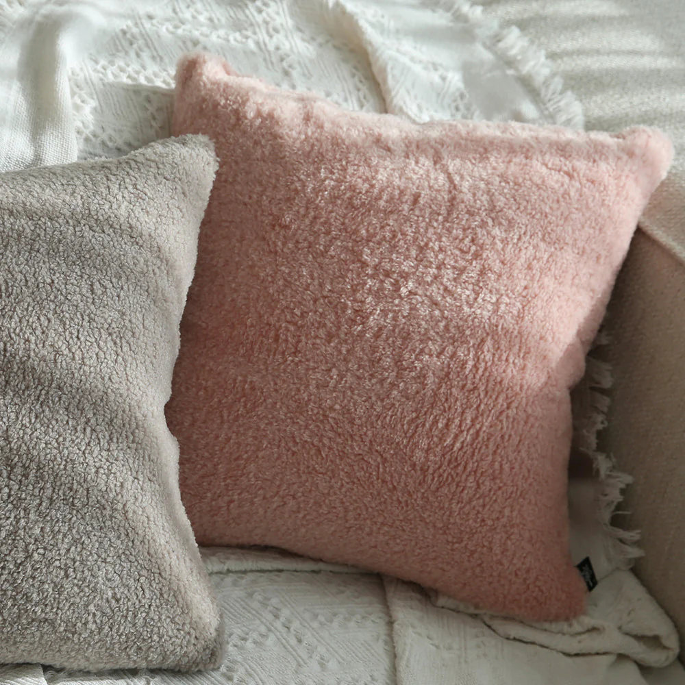 18"x18" Teddy Faux Fluffy Solid Color Pillows (With Insert) - Image 28