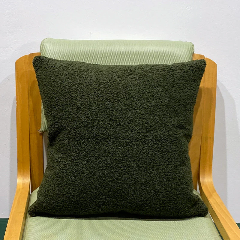 18"x18" Teddy Faux Fluffy Solid Color Pillows (With Insert) - Image 34