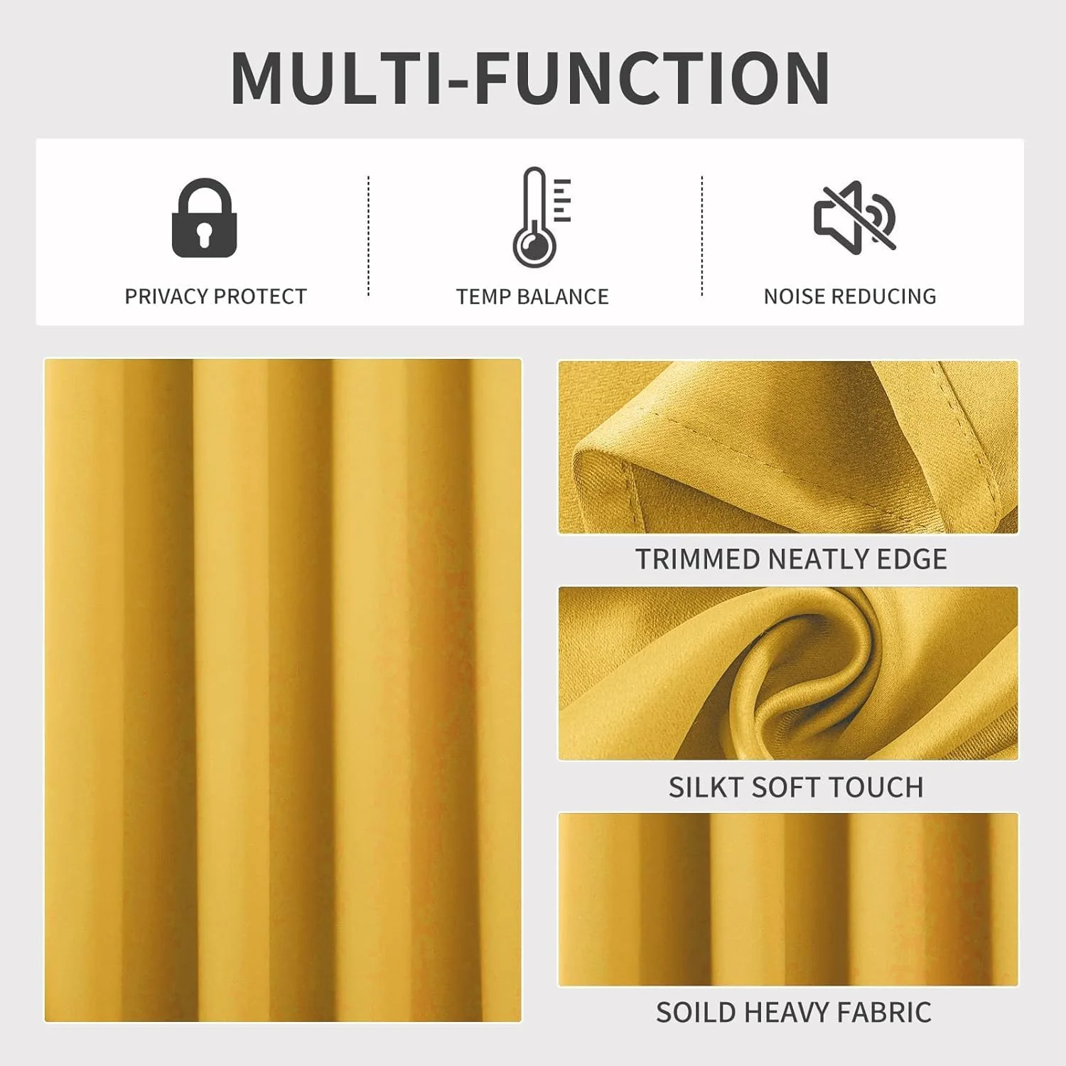 2 Pack - 55'' X 84'' Solid Thermal Blackout Panels (19 Colors) - Image 19