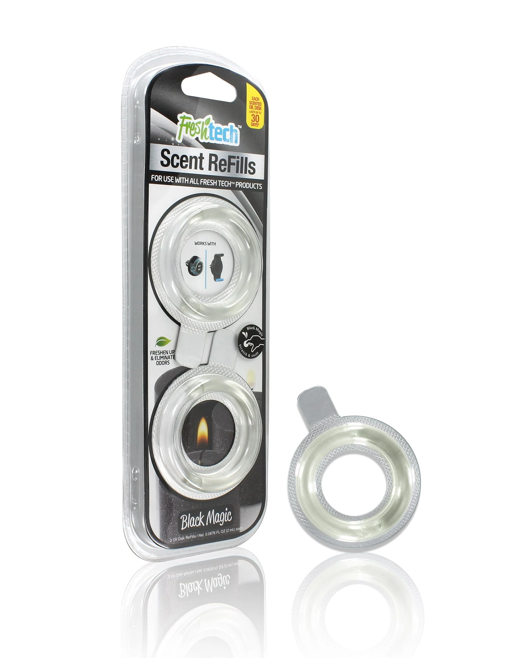 2-Pack FreshTech Dual USB Air Freshener with 6 Scent Refills - Image 6