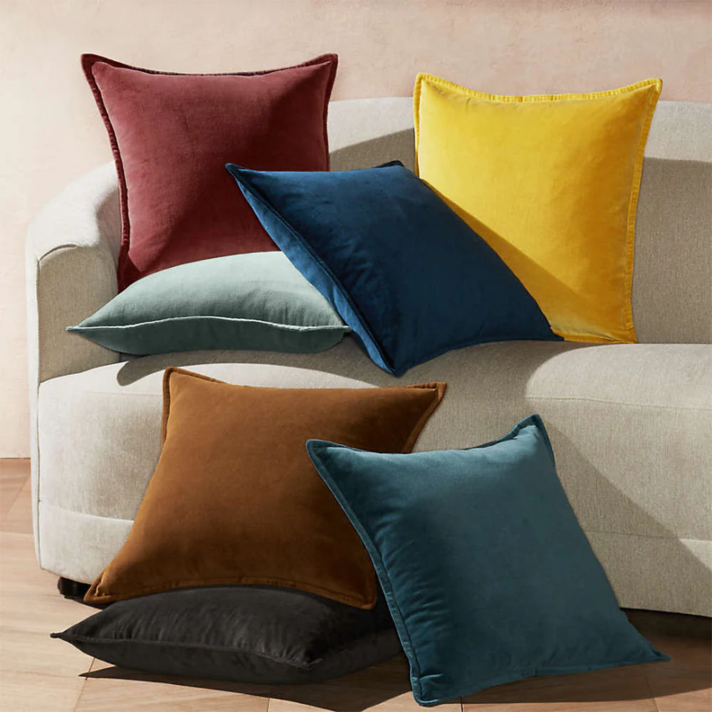 20"x20" Luxe Velvet Throw Pillow with Insert