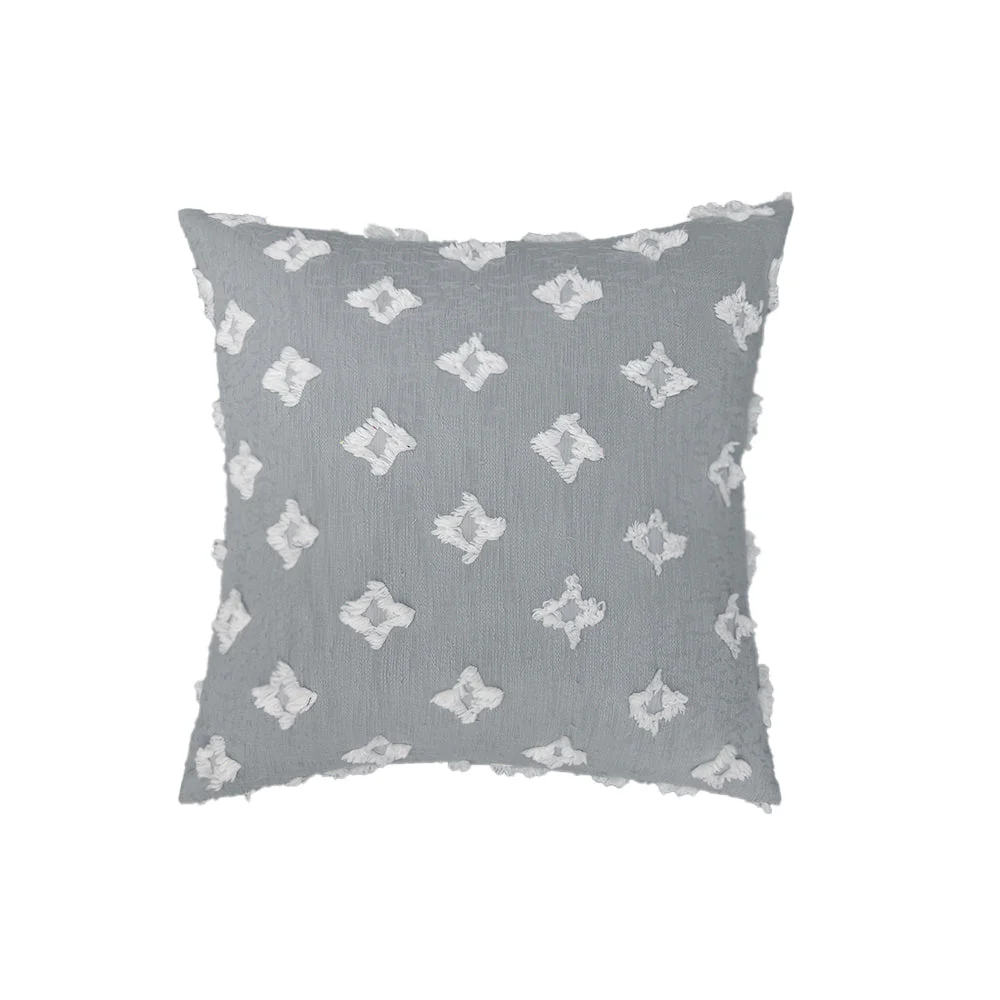 20''x20'' Tufted Floral 100% cotton Throw Pillow | 7 Colors – Textured Daisy Stitch Design | Boho Chic Couch & Bedroom Accent | Insert Included - Image 12