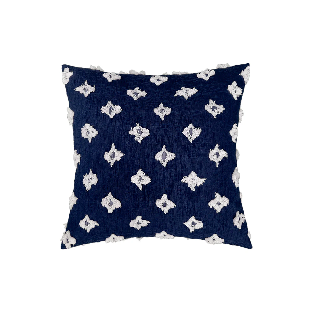20''x20'' Tufted Floral 100% cotton Throw Pillow | 7 Colors – Textured Daisy Stitch Design | Boho Chic Couch & Bedroom Accent | Insert Included - Image 13