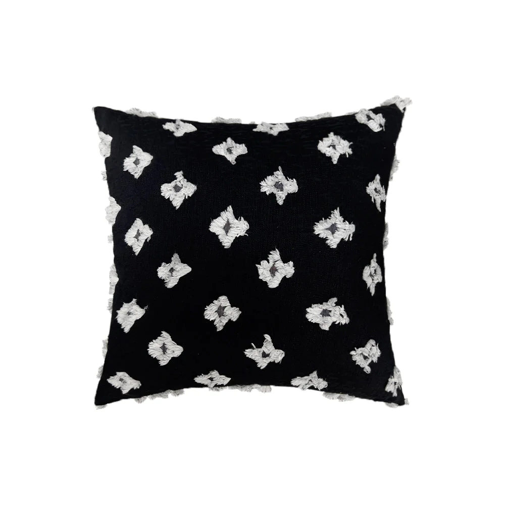 20''x20'' Tufted Floral 100% cotton Throw Pillow | 7 Colors – Textured Daisy Stitch Design | Boho Chic Couch & Bedroom Accent | Insert Included - Image 14