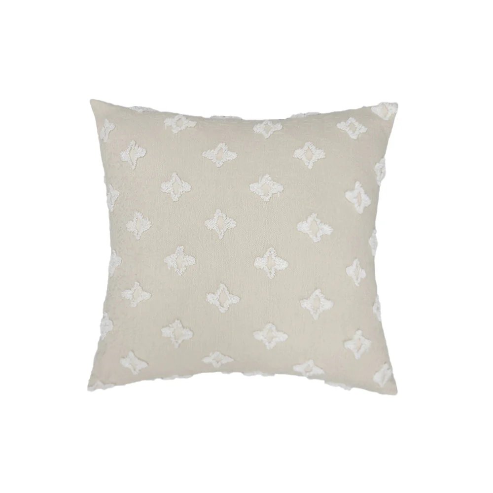 20''x20'' Tufted Floral 100% cotton Throw Pillow | 7 Colors – Textured Daisy Stitch Design | Boho Chic Couch & Bedroom Accent | Insert Included - Image 9