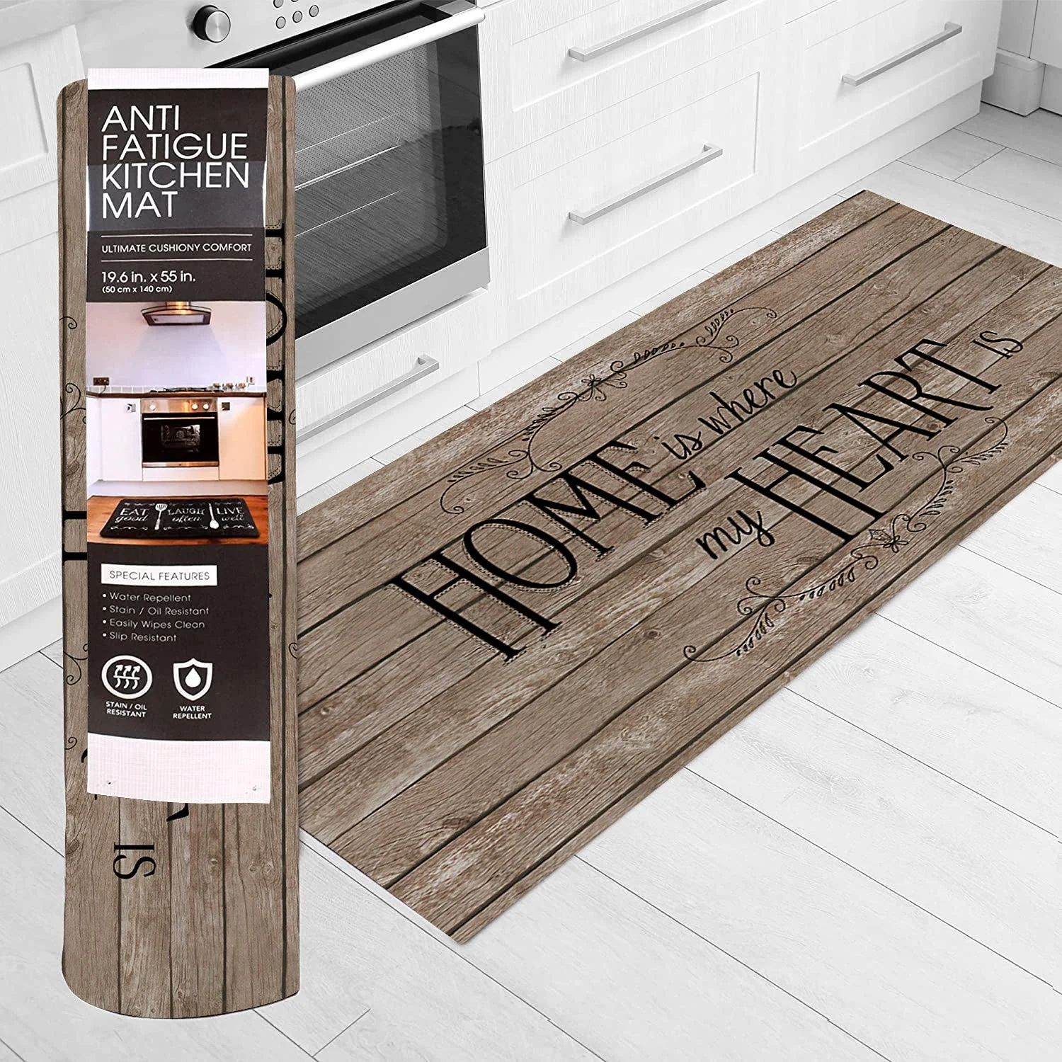 20"x55" Oversized Cushioned Anti-Fatigue Kitchen Runner Mat (Home Heartwood) - Image 6