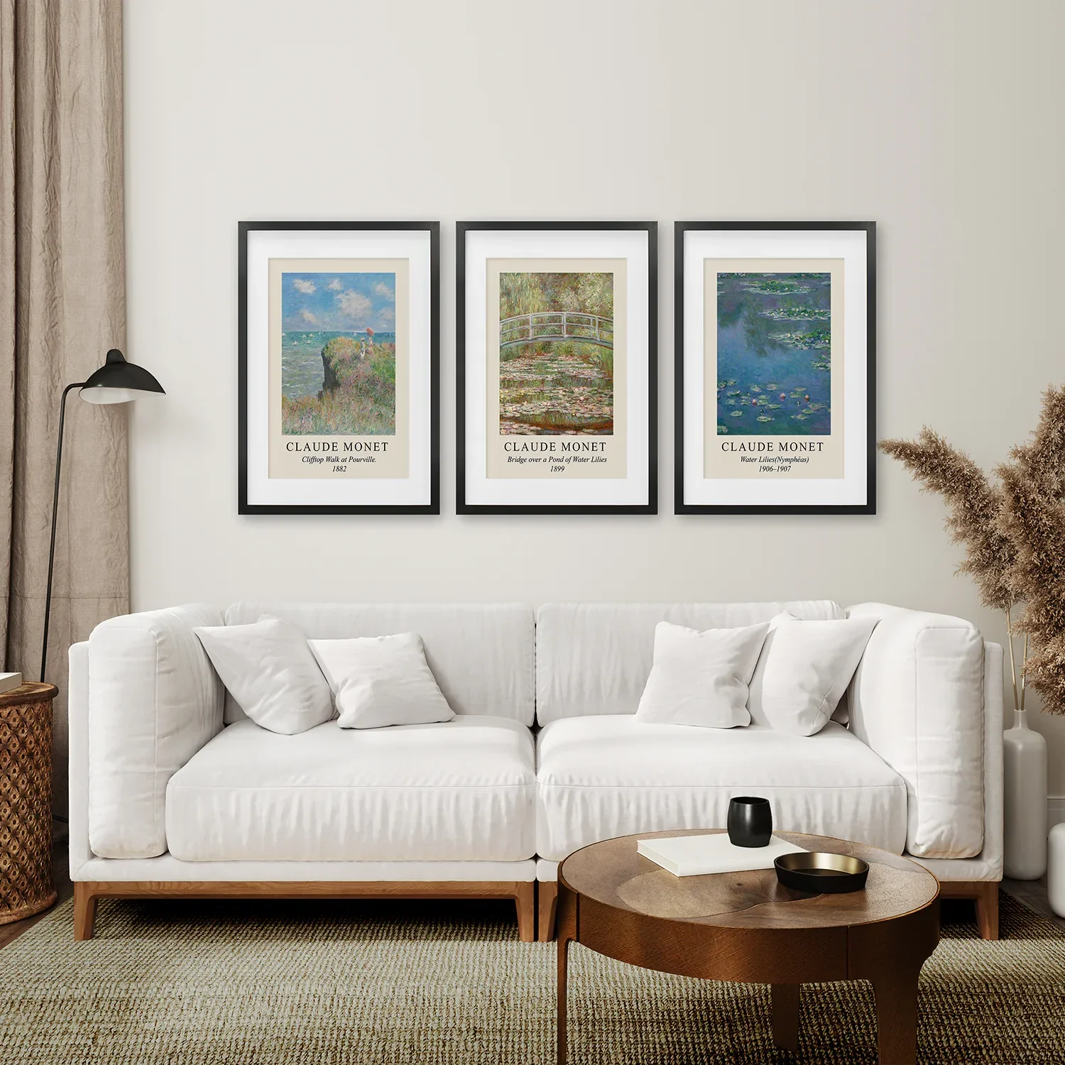 3 Piece Claude Monet Landscape Wall Art Set. Exhibition Style - Image 5