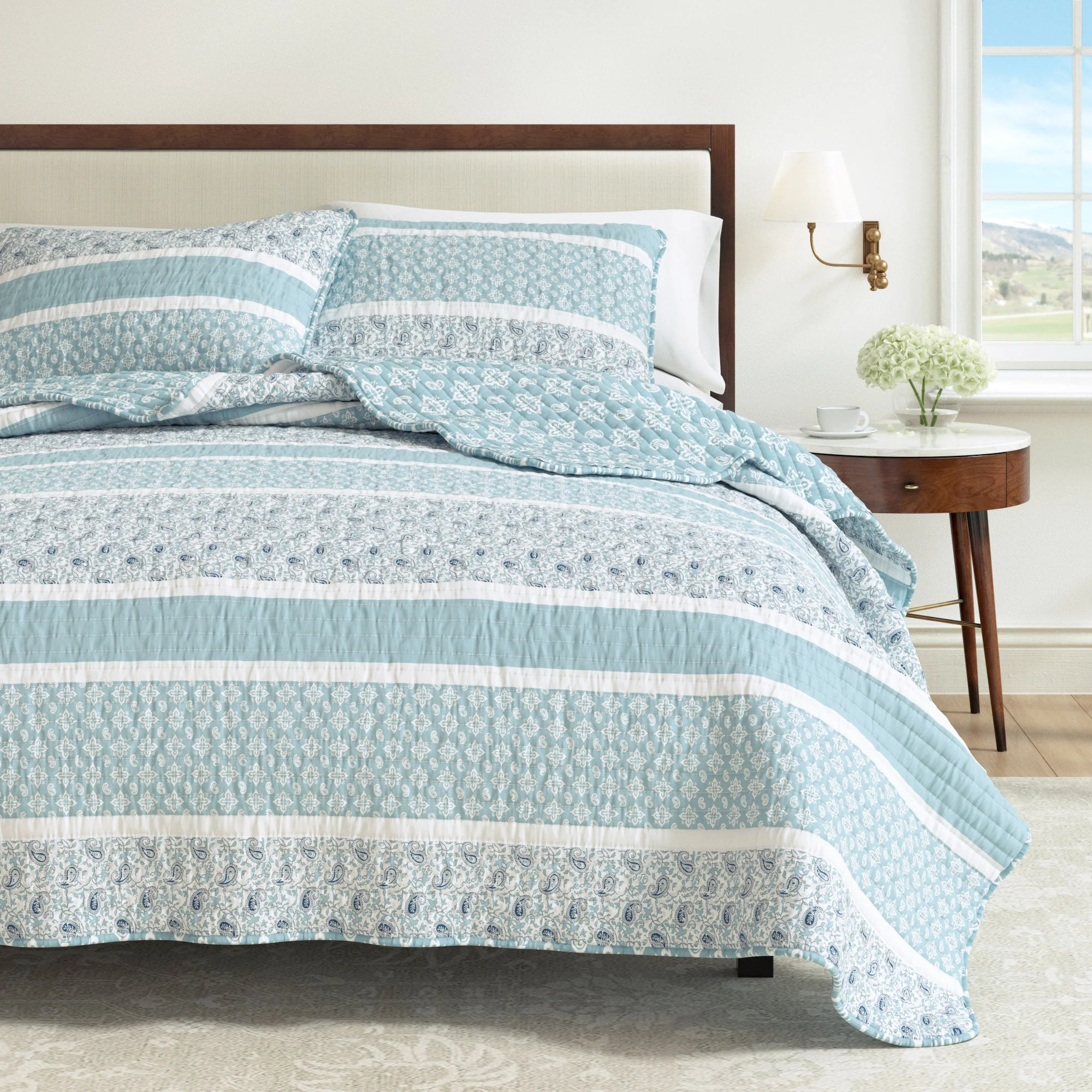 3-Piece Stripe Quilt - Kadi Collection - Image 12