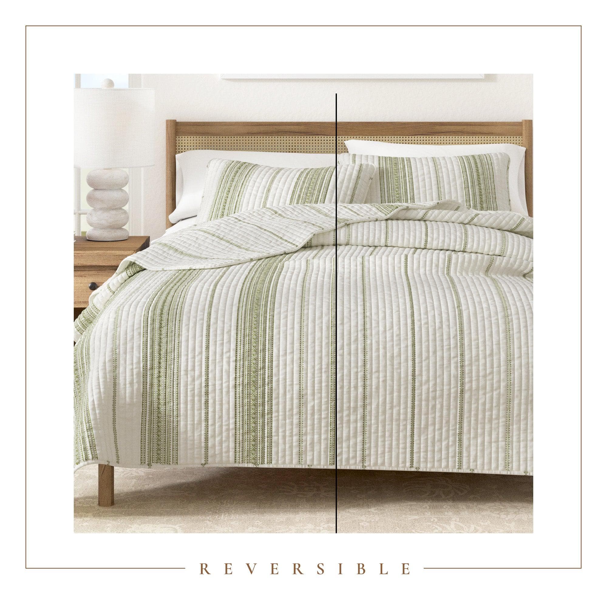 3-Piece Stripe Quilt - Wesley Collection - Image 14