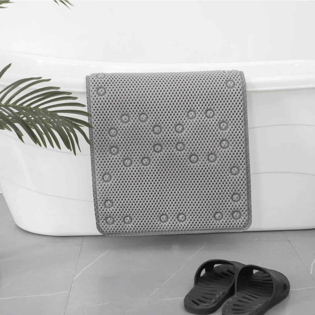 36 in. x 17 in. Non Skid Double Foam Bath Mat With 58 Suction Cups - 3 Colors - Image 16