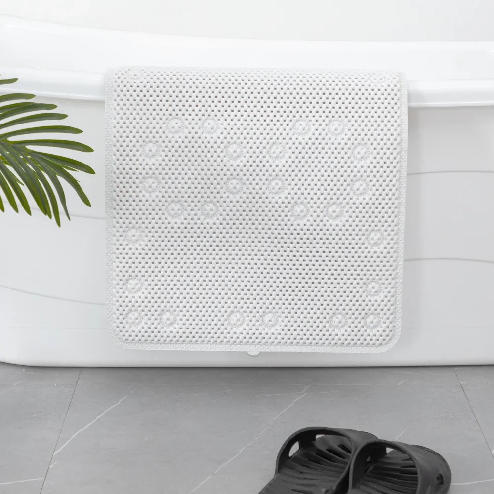 36 in. x 17 in. Non Skid Double Foam Bath Mat With 58 Suction Cups - 3 Colors - Image 26