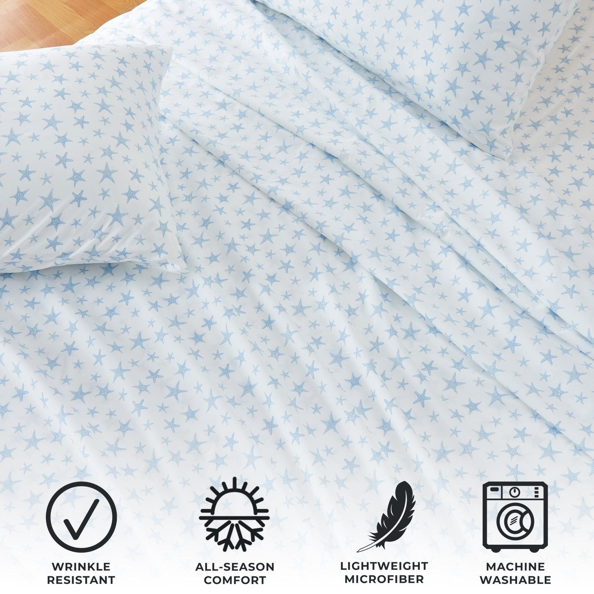 4-Piece Coastal Microfiber Sheet - Newport Collection - Image 114