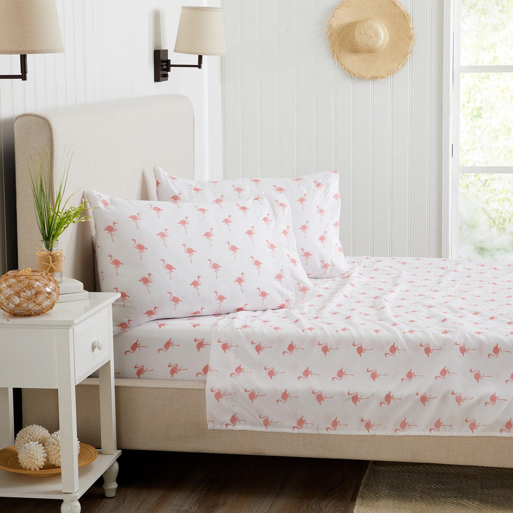 4-Piece Coastal Microfiber Sheet Set - Nantucket Collection - Image 24