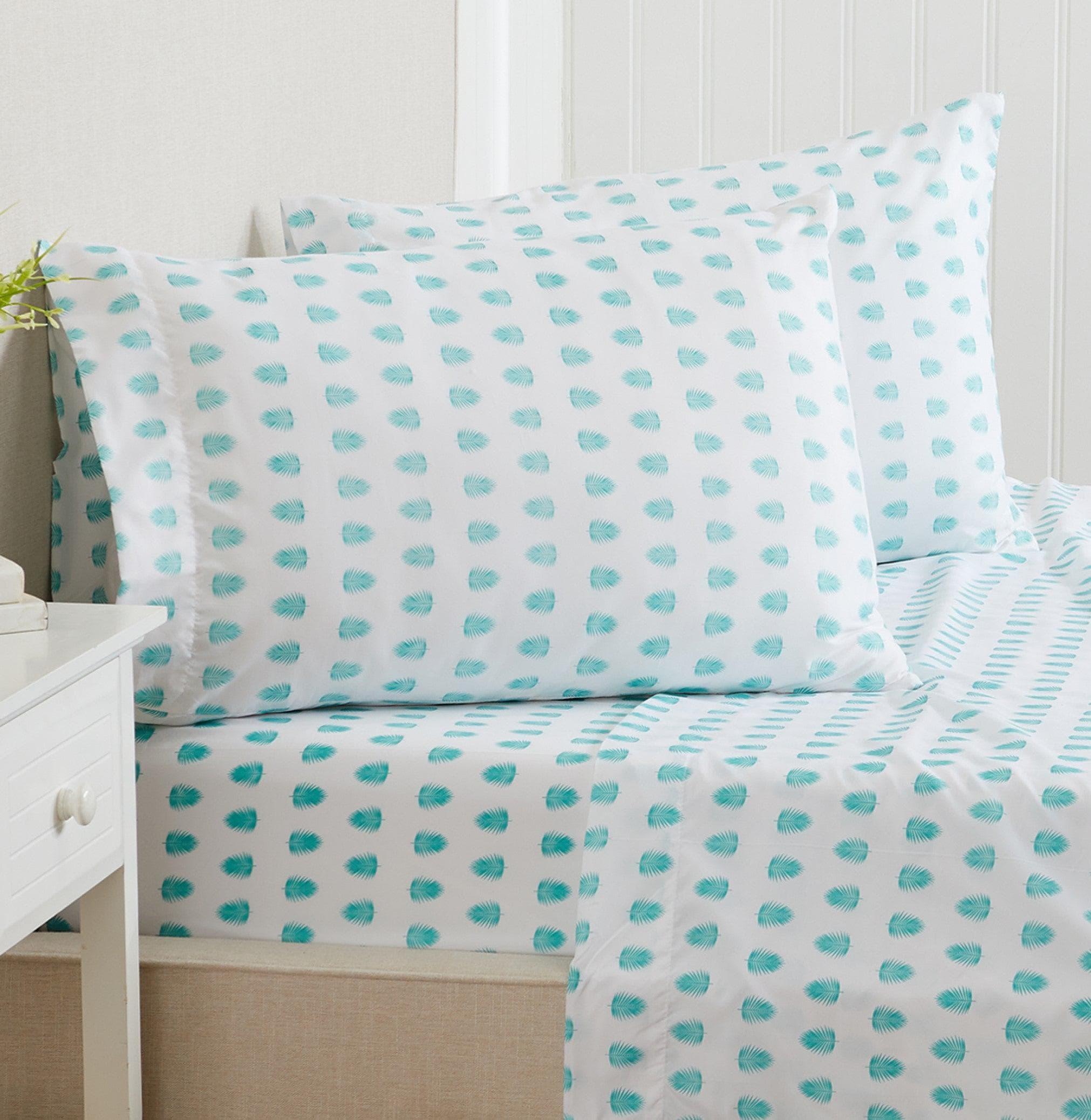 4-Piece Coastal Microfiber Sheet Set - Nantucket Collection - Image 3