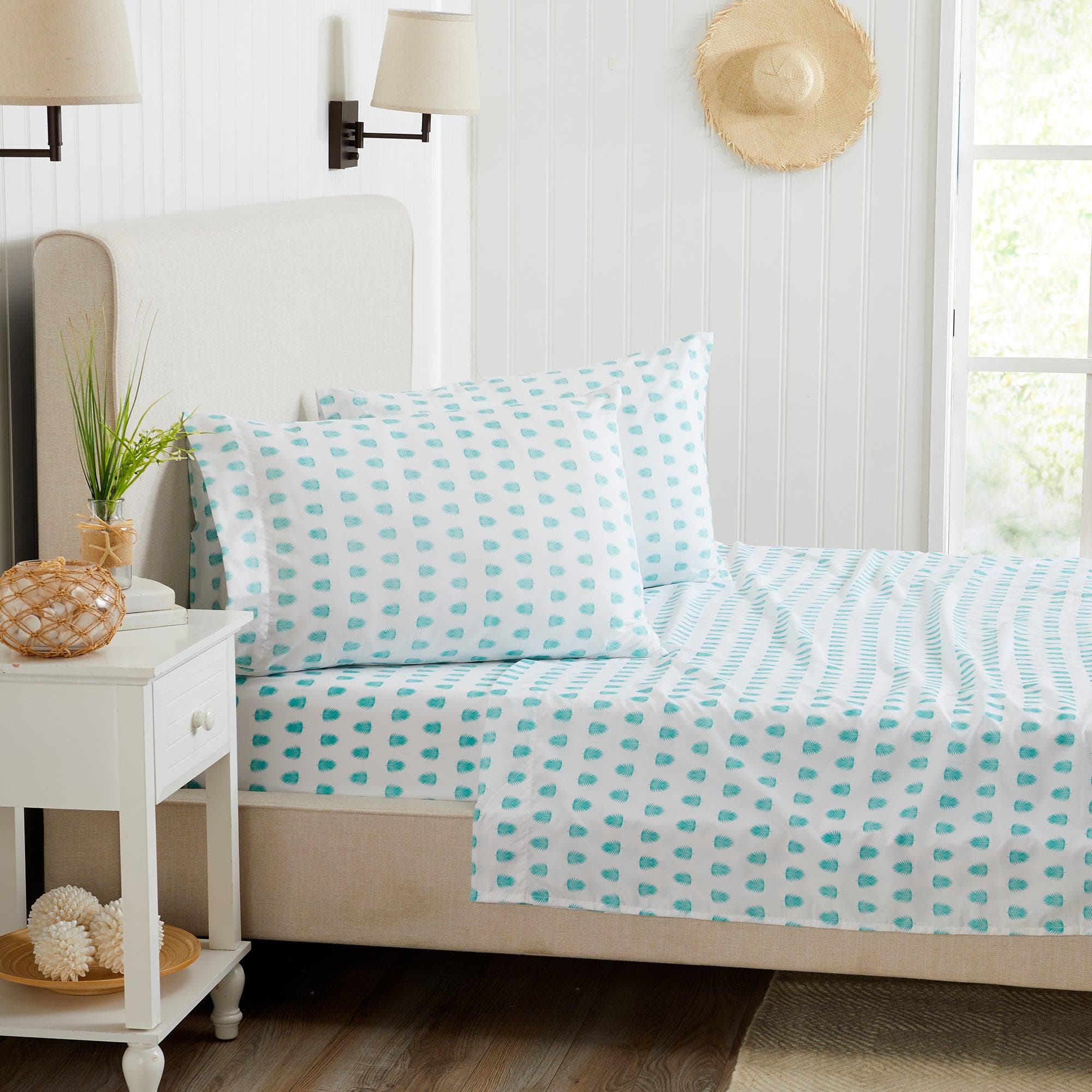 4-Piece Coastal Microfiber Sheet Set - Nantucket Collection - Image 4