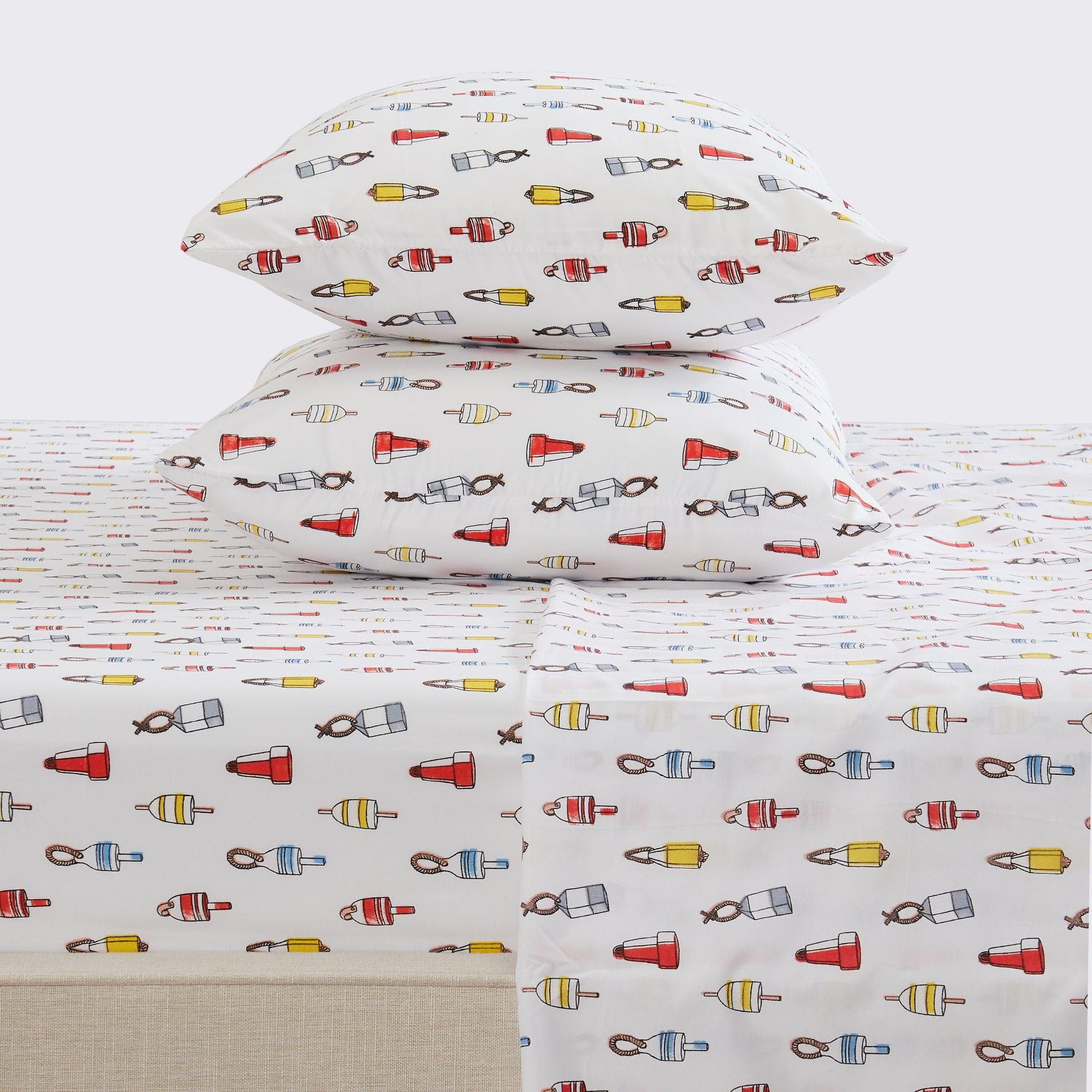 4-Piece Coastal Microfiber Sheet Set - Nantucket Collection - Image 5