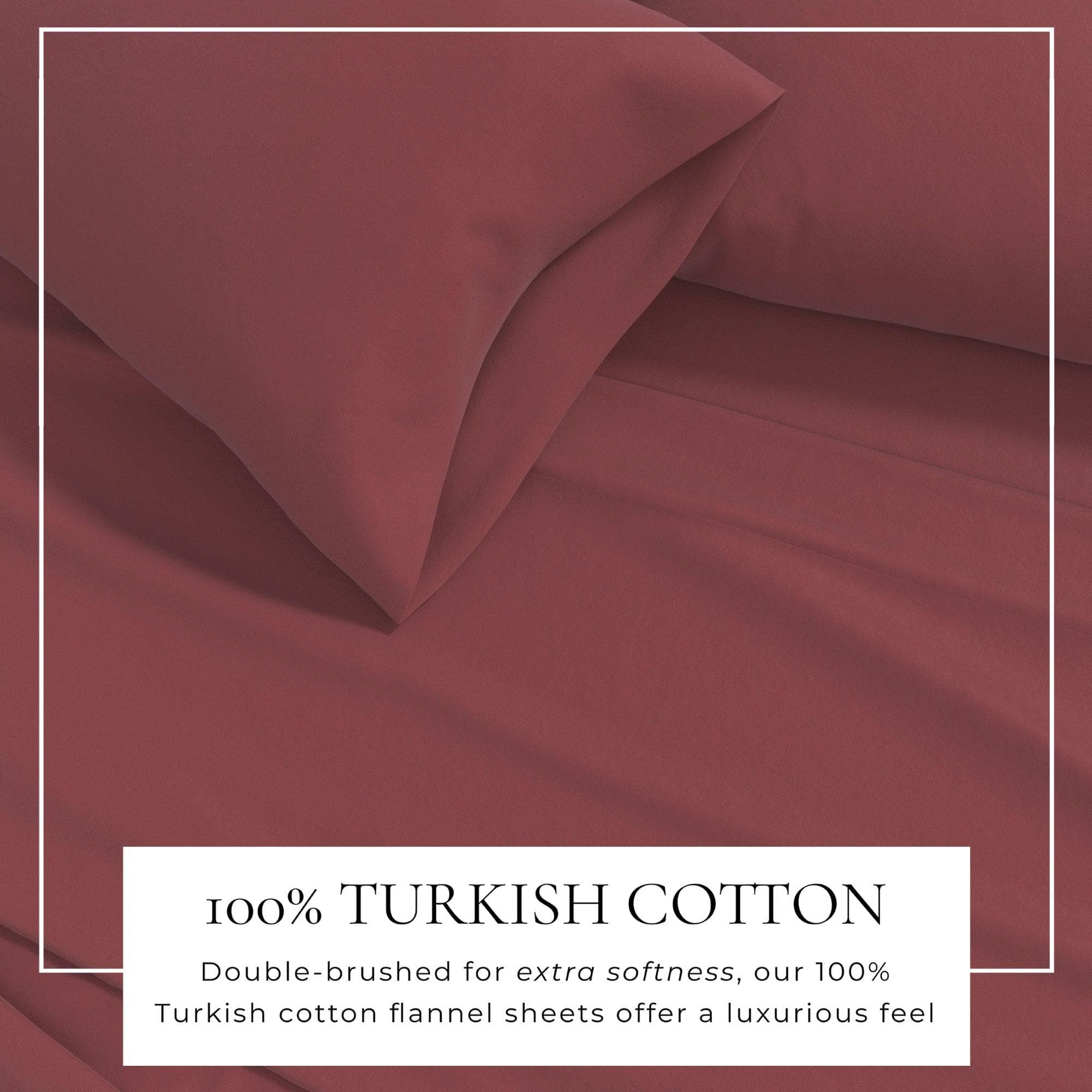 4-Piece Cotton Solid Flannel Sheet - Nordic Collection - Image 32