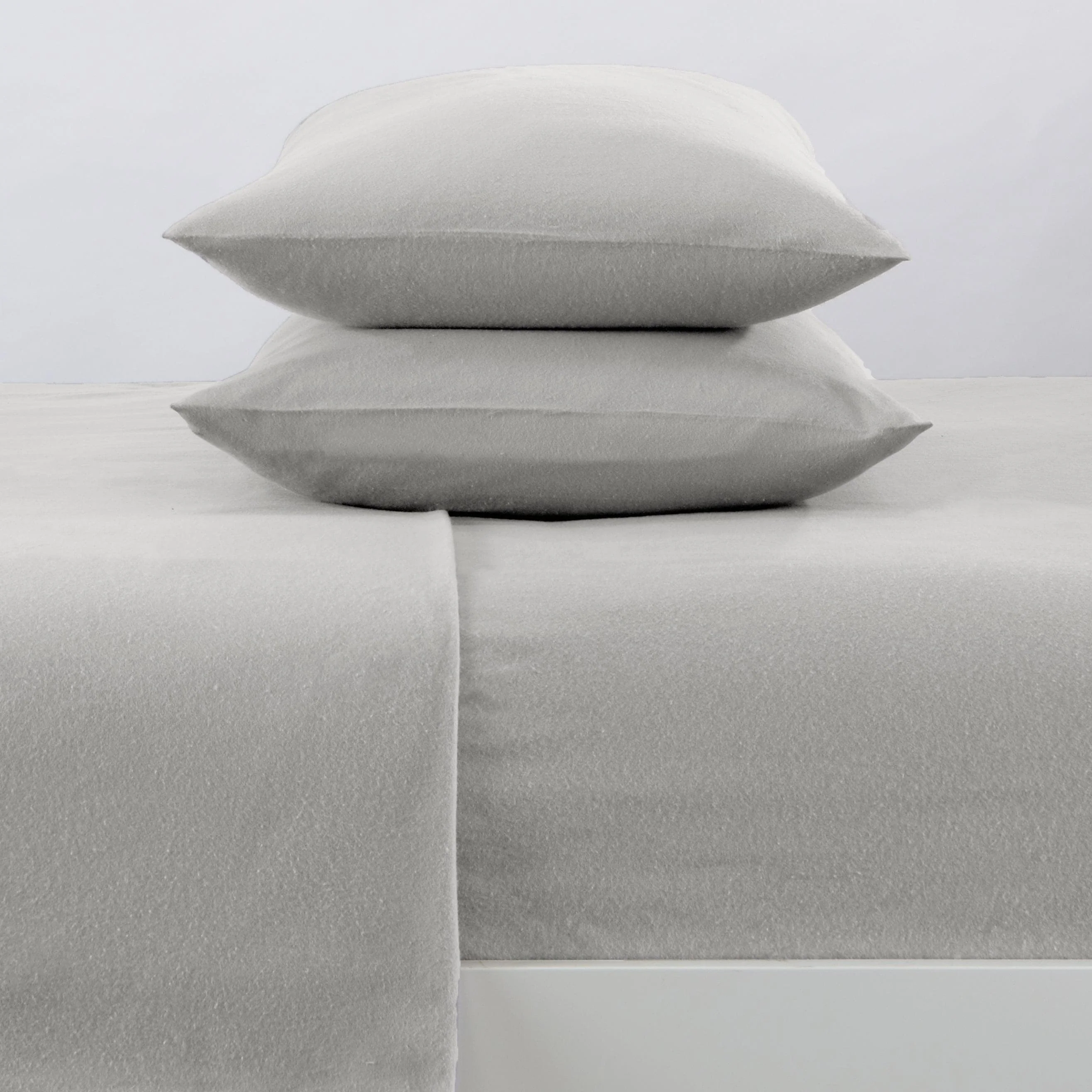 4-Piece Cotton Solid Flannel Sheet - Nordic Collection - Image 67