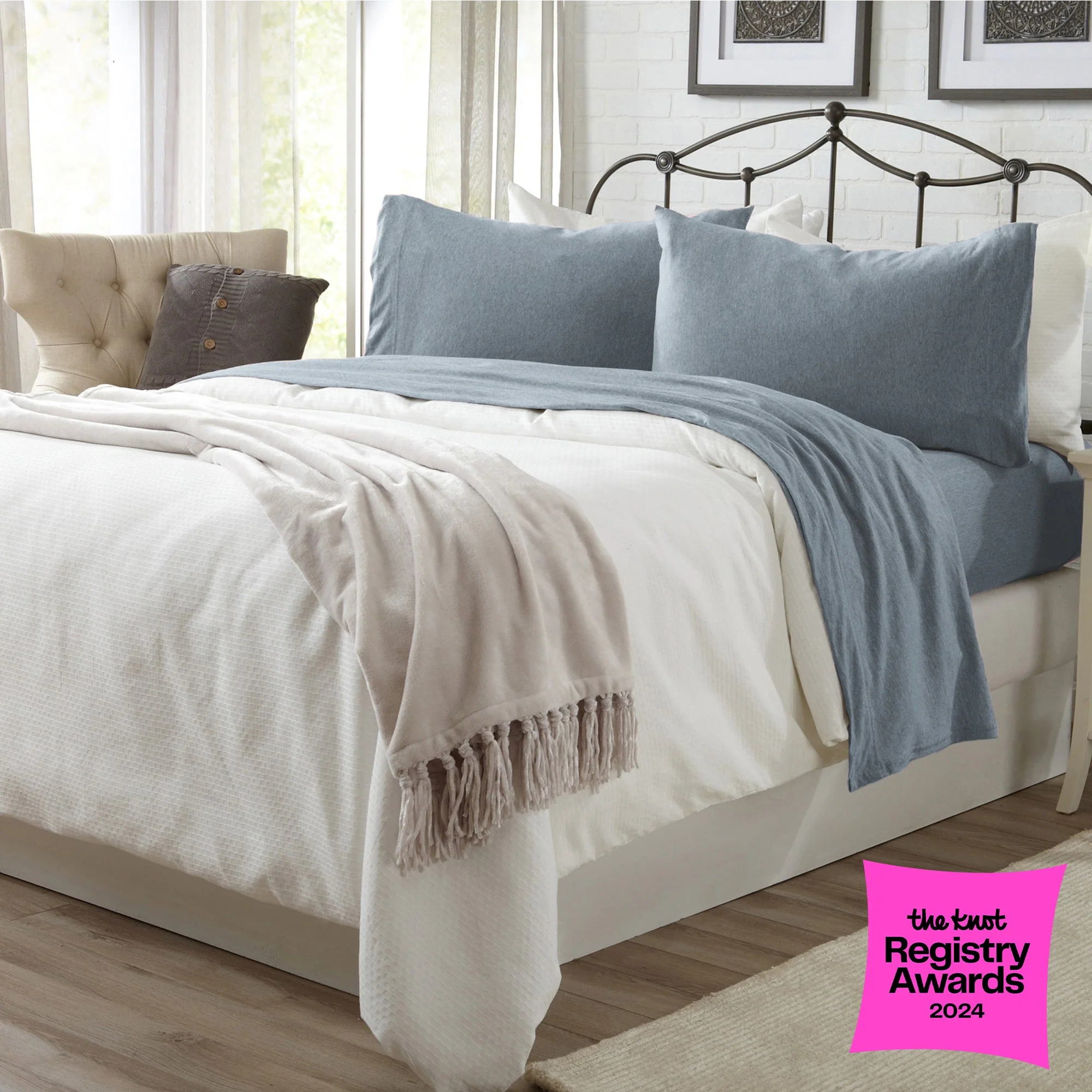 4-Piece Jersey Sheet Set - Carmen Collection - Image 26