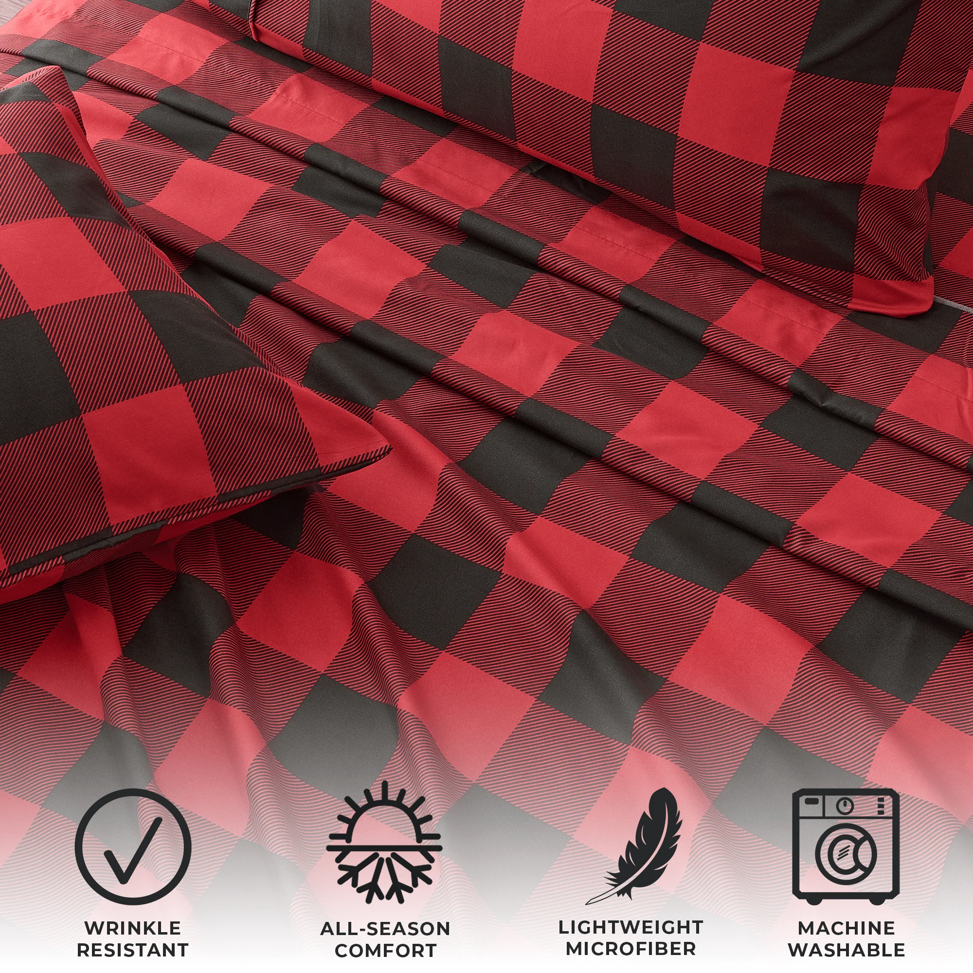 4 Piece Microfiber Sheet Set - Baylor Collection - Image 10