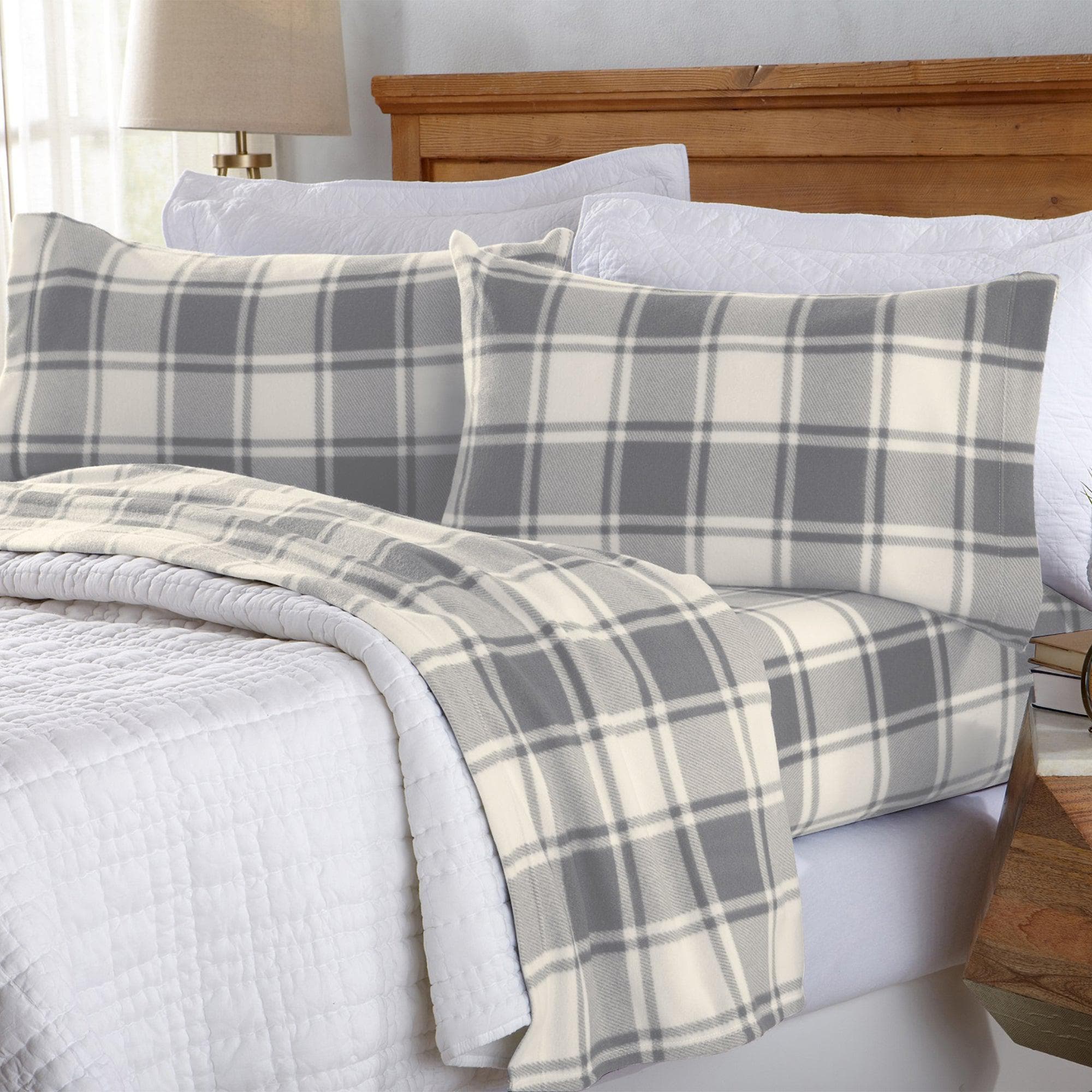 4-Piece Printed Fleece Sheet - Dara Collection - Image 2