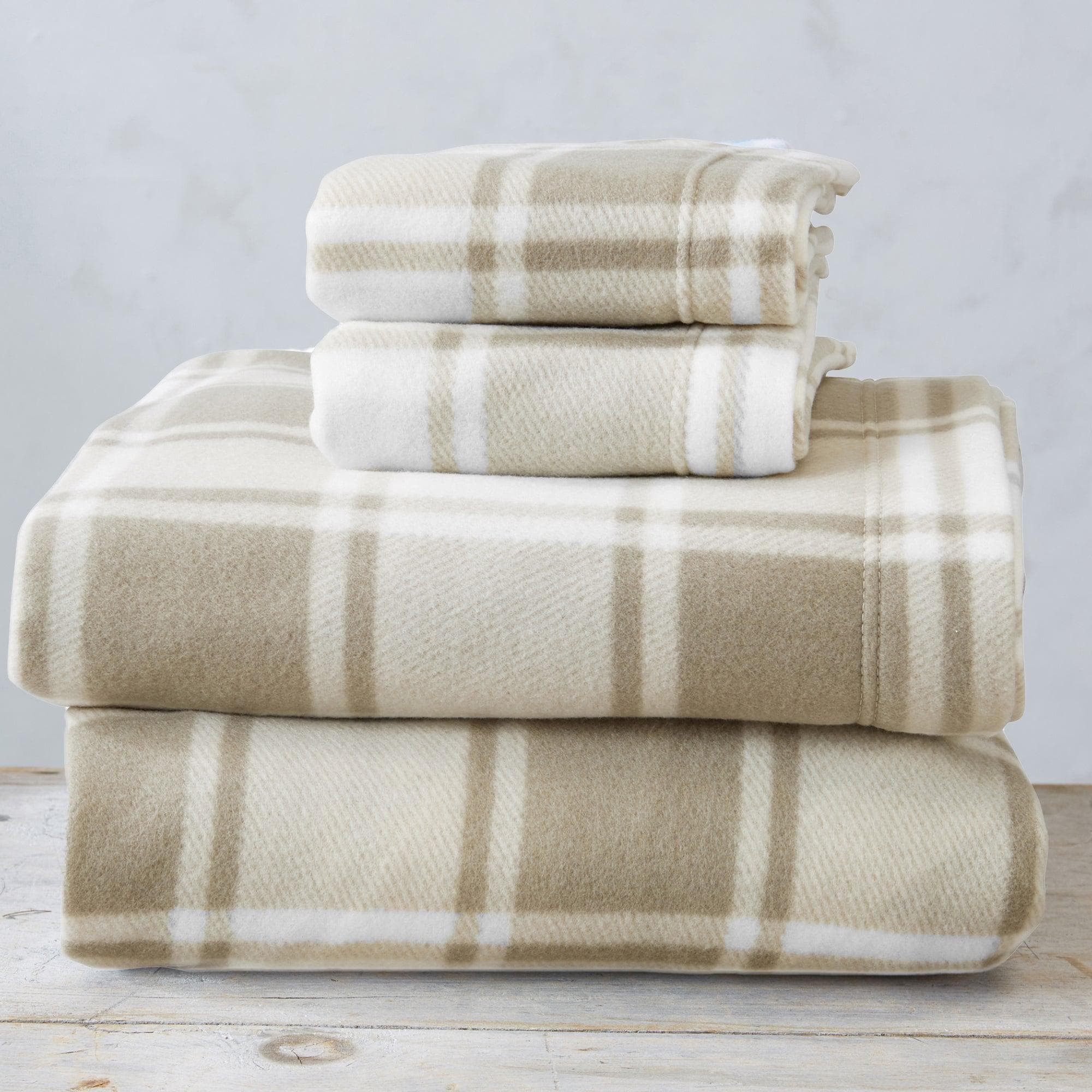 4-Piece Printed Fleece Sheet - Dara Collection - Image 8
