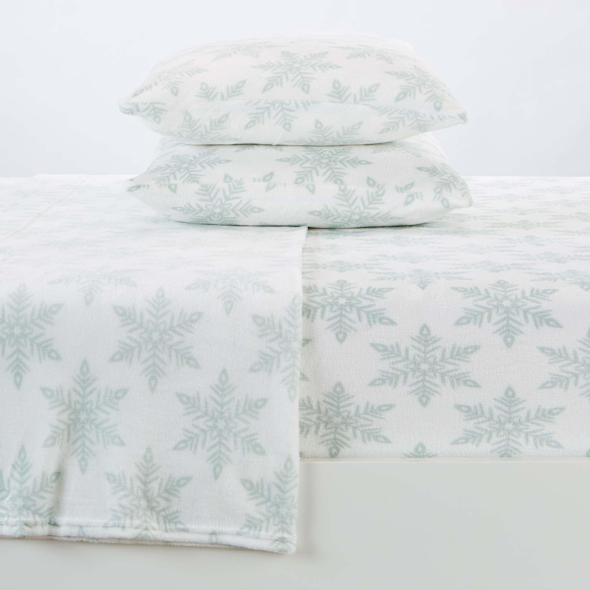 4-Piece Printed Plush Sheet Set - Velvet Luxe Collection - Image 15