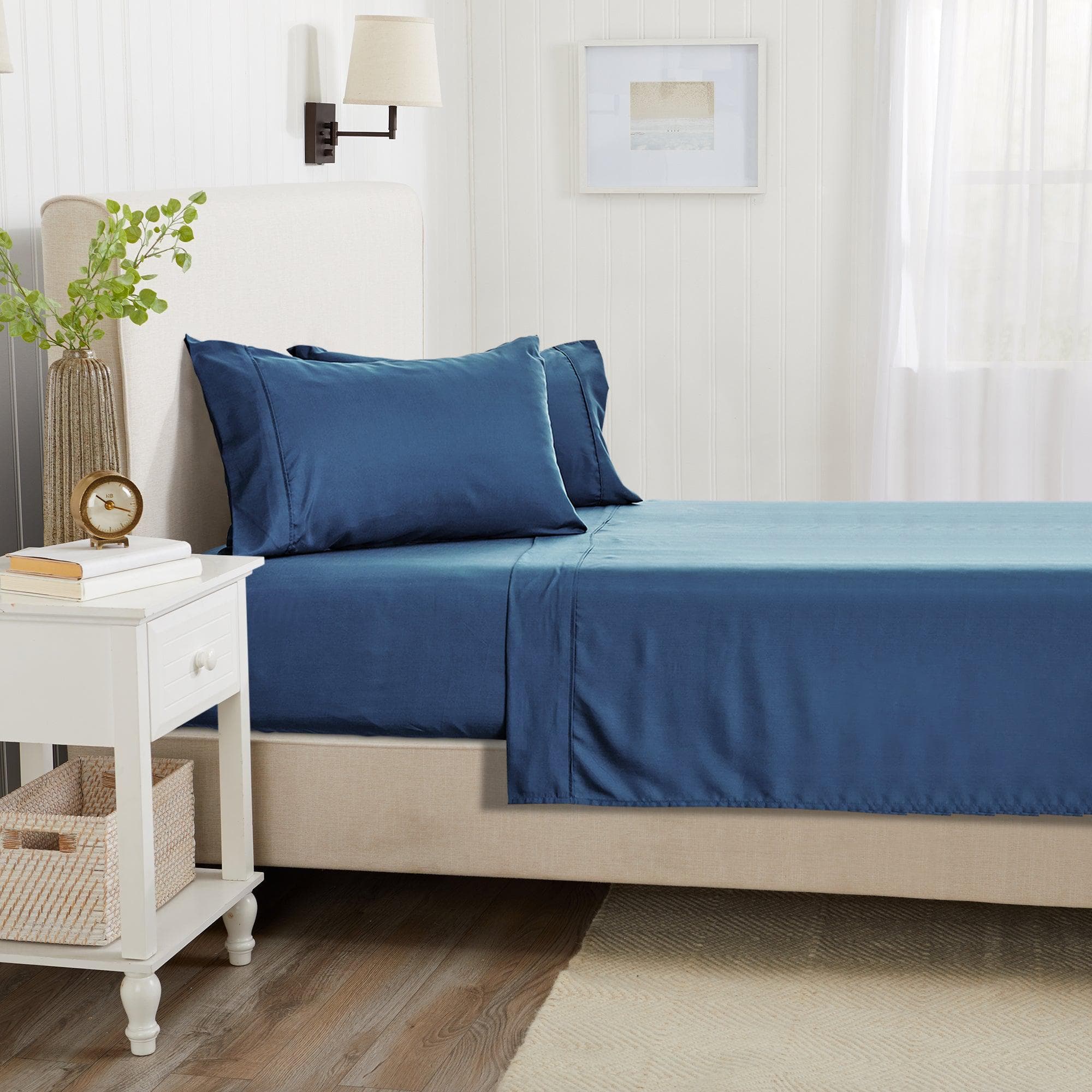 4 Piece Rayon Derived from Bamboo Sheet Set - Jordyn Collection - Image 10