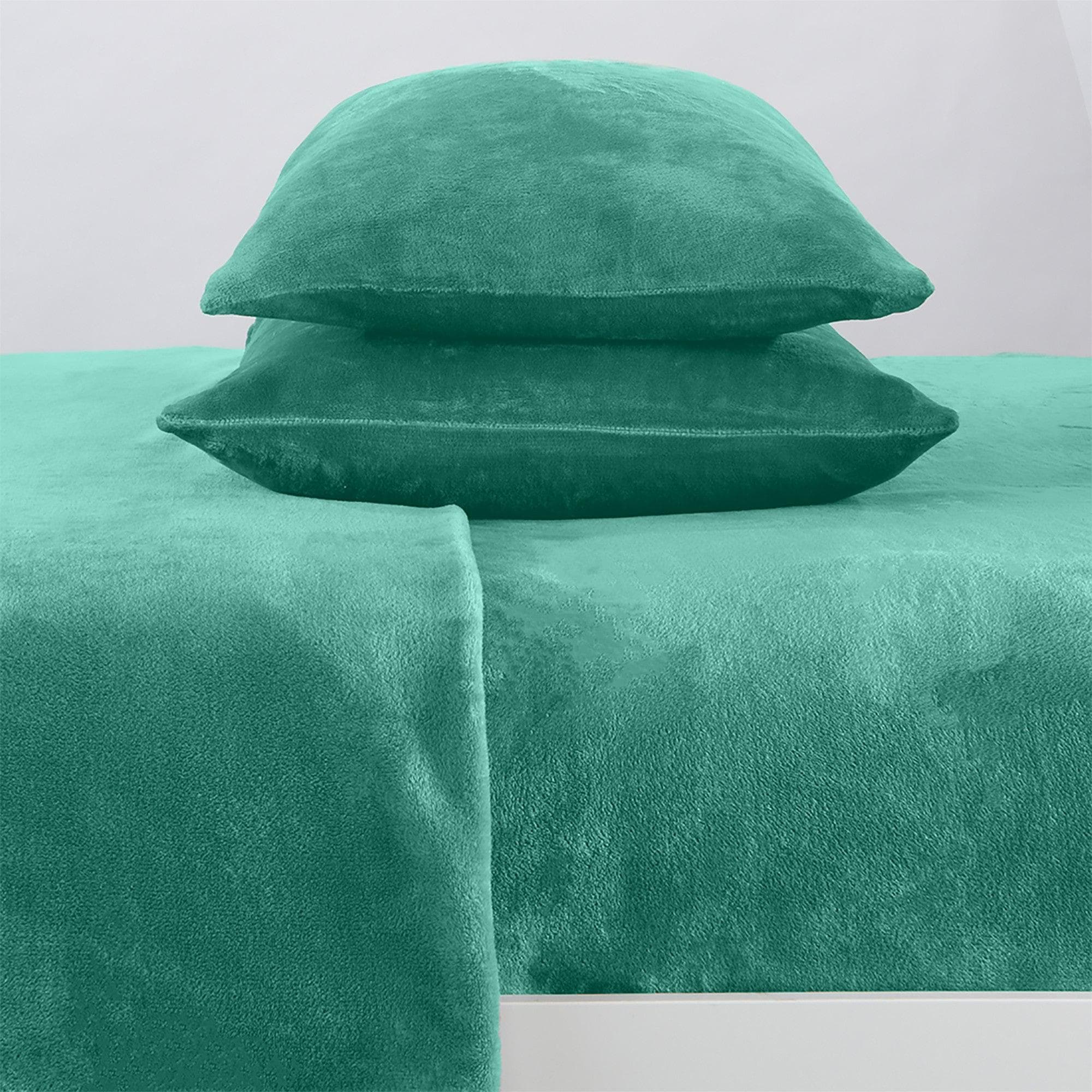 4-Piece Solid Plush Velvet Luxe Sheet Set - Image 103