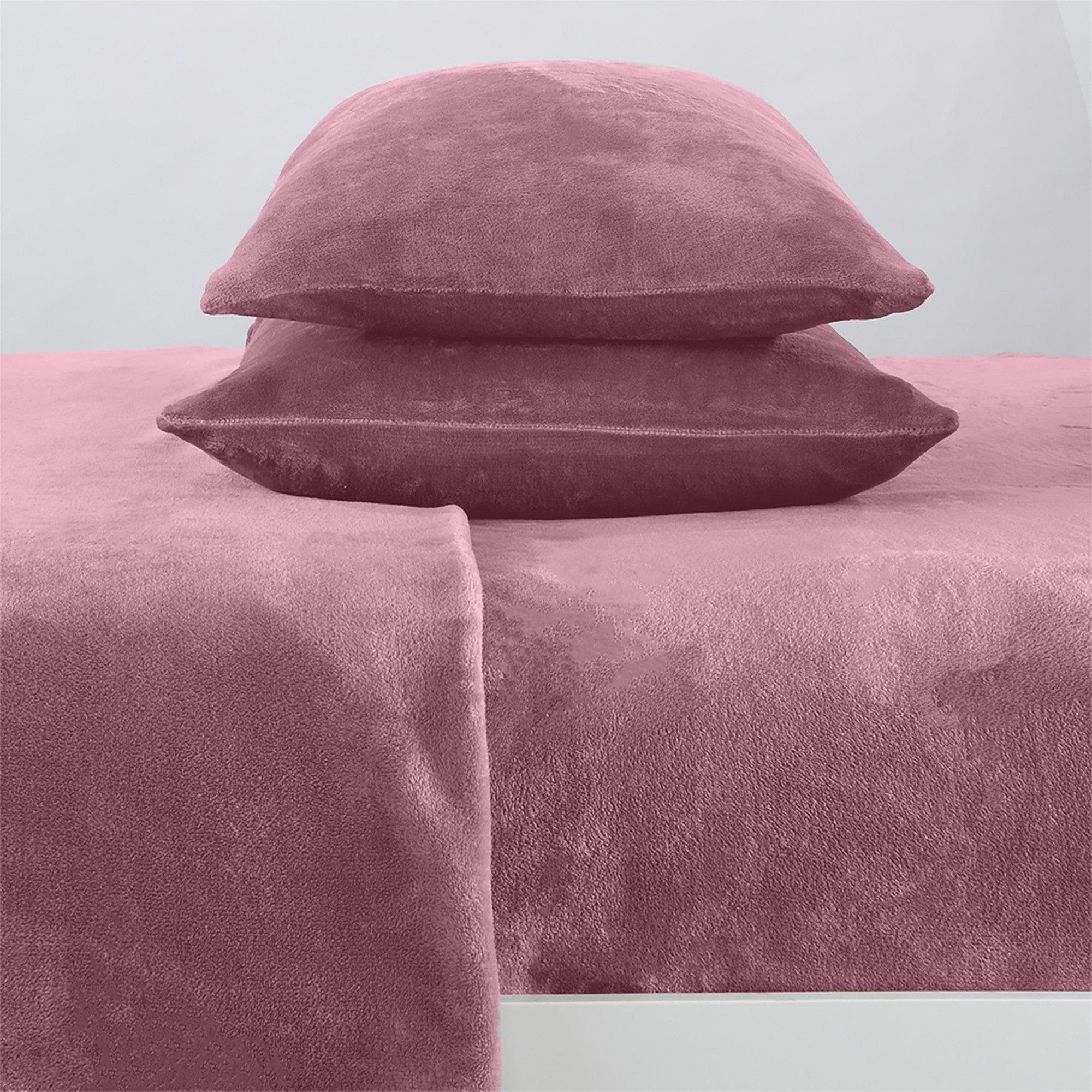 4-Piece Solid Plush Velvet Luxe Sheet Set - Image 91