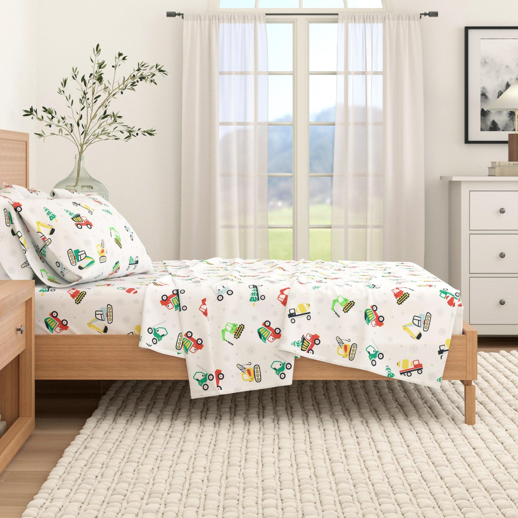4-Piece Turkish Cotton Christmas Flannel Sheet - Whittaker Collection - Image 24