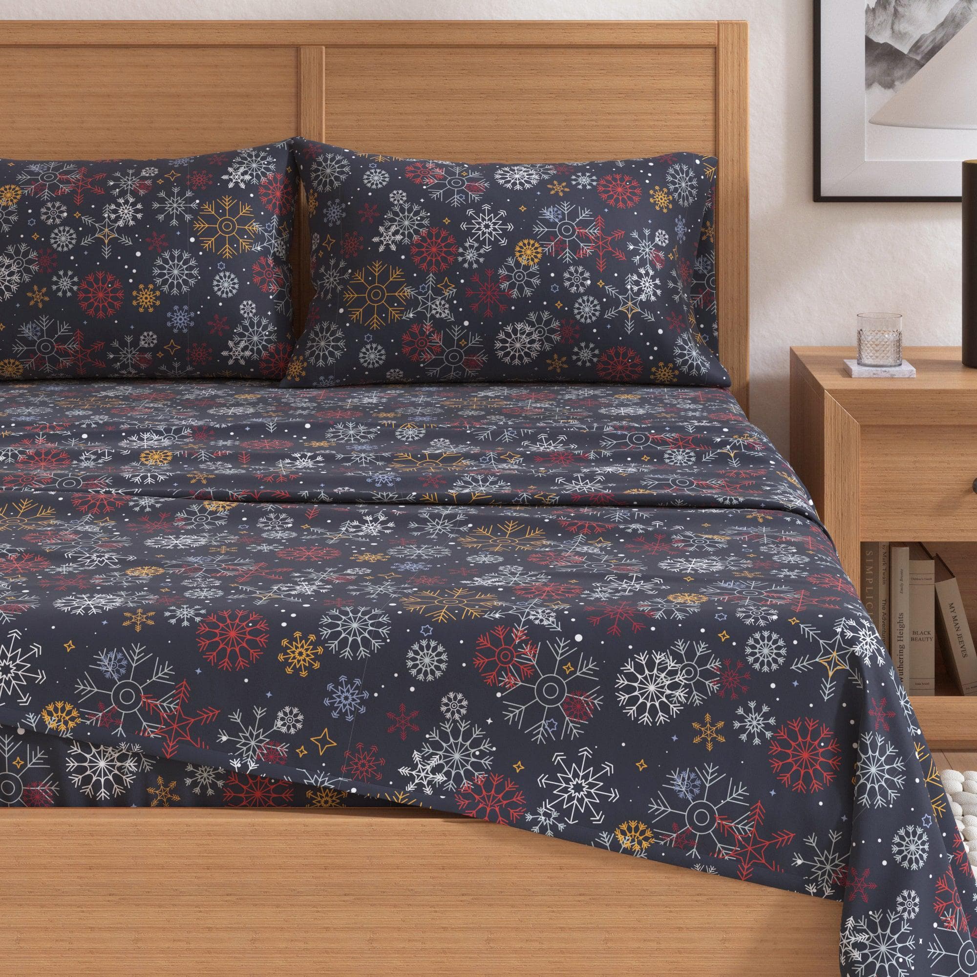 4-Piece Turkish Cotton Flannel Sheet - Lakeview Collection - Image 43