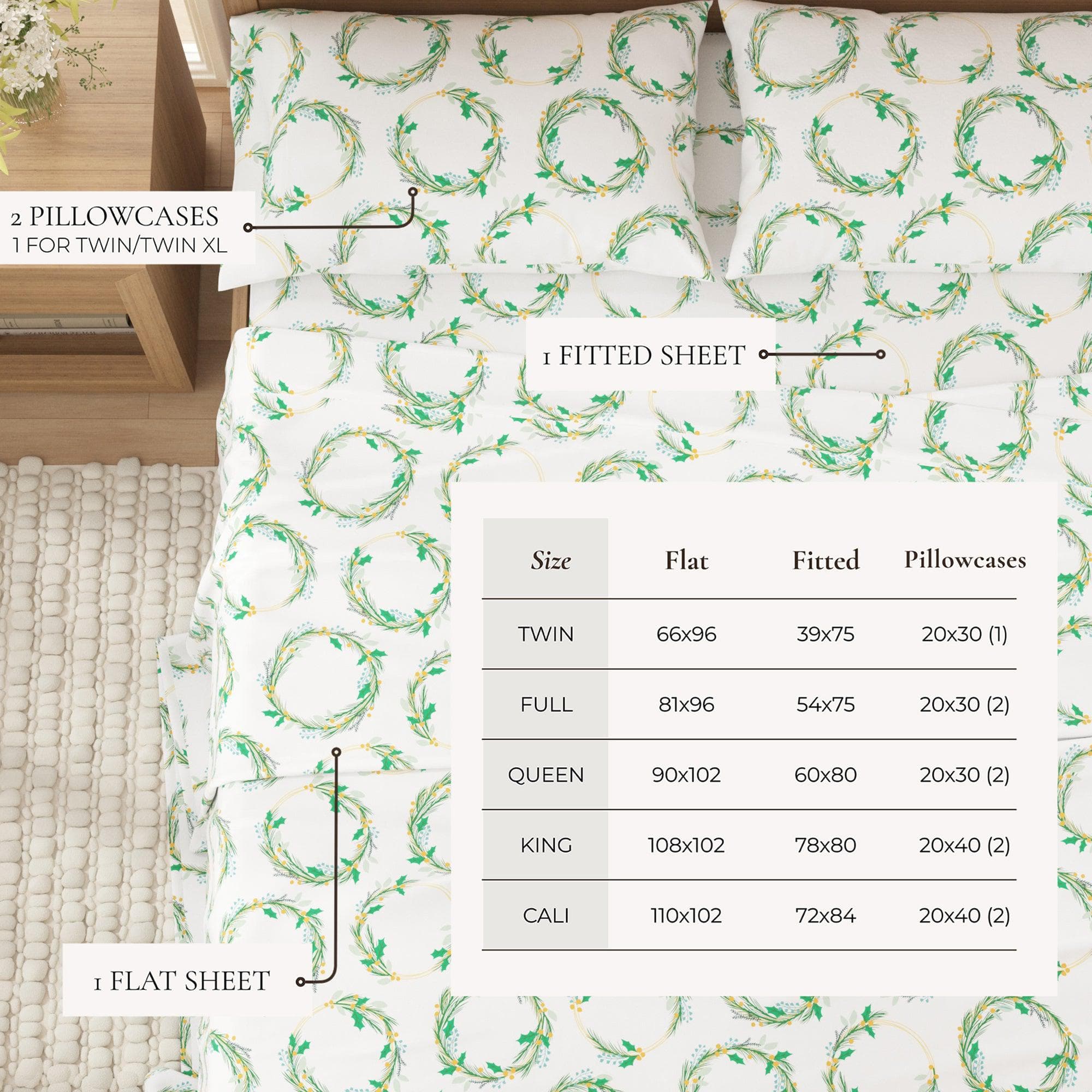 4-Piece Turkish Cotton Flannel Sheet - Lakeview Collection - Image 87
