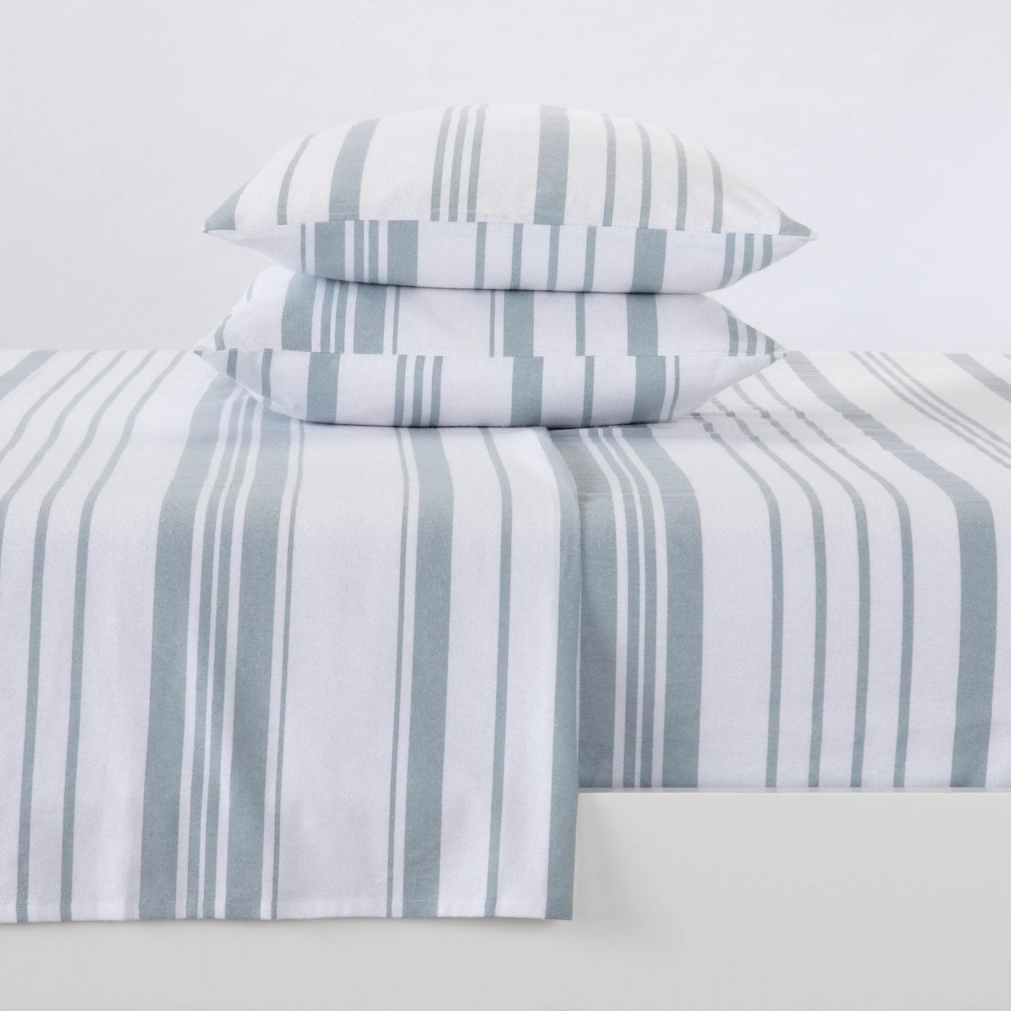 4-Piece Turkish Cotton Flannel Sheet - Raye Collection - Image 16