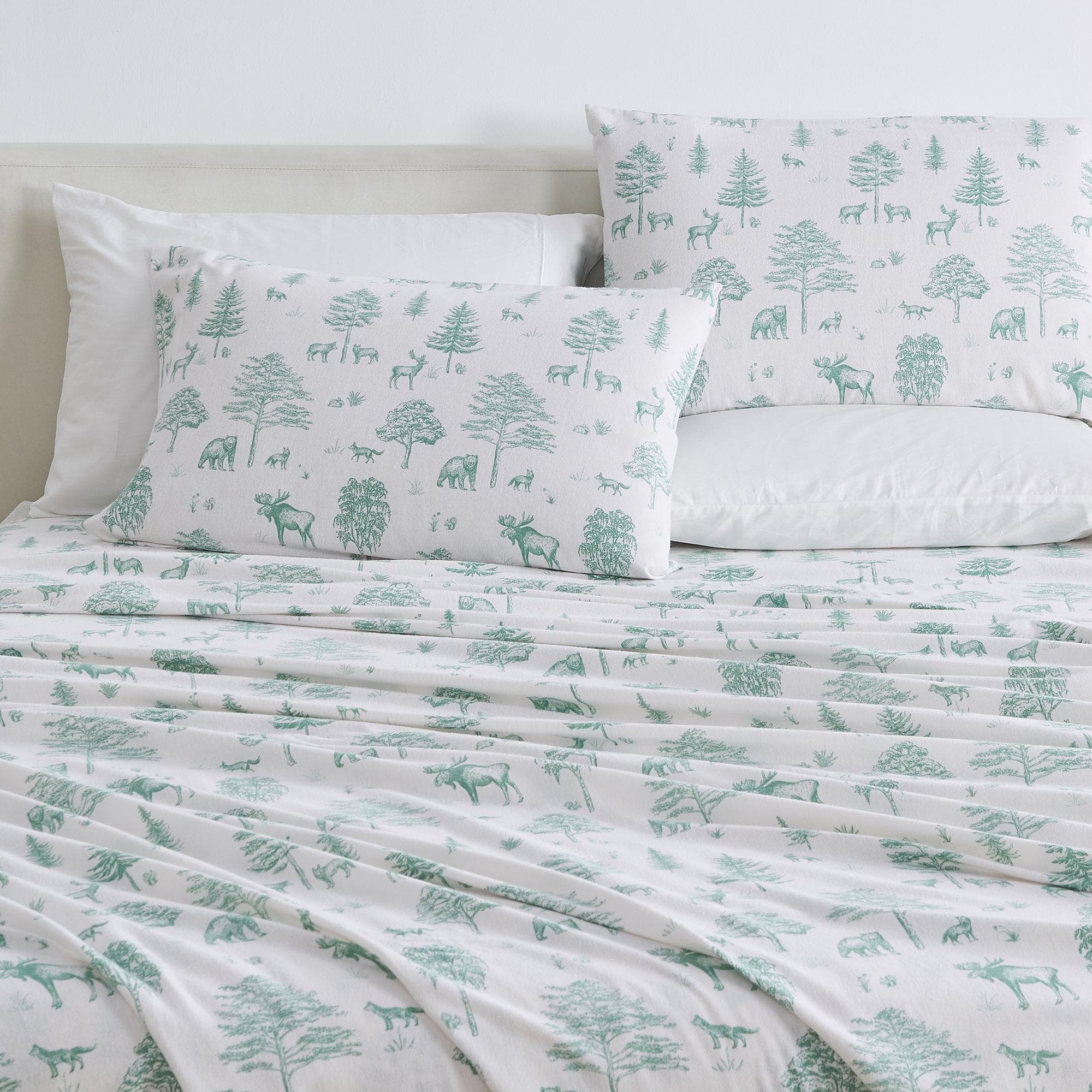 4-Piece Turkish Cotton Flannel Sheet Set - Stratton Collection - Image 2