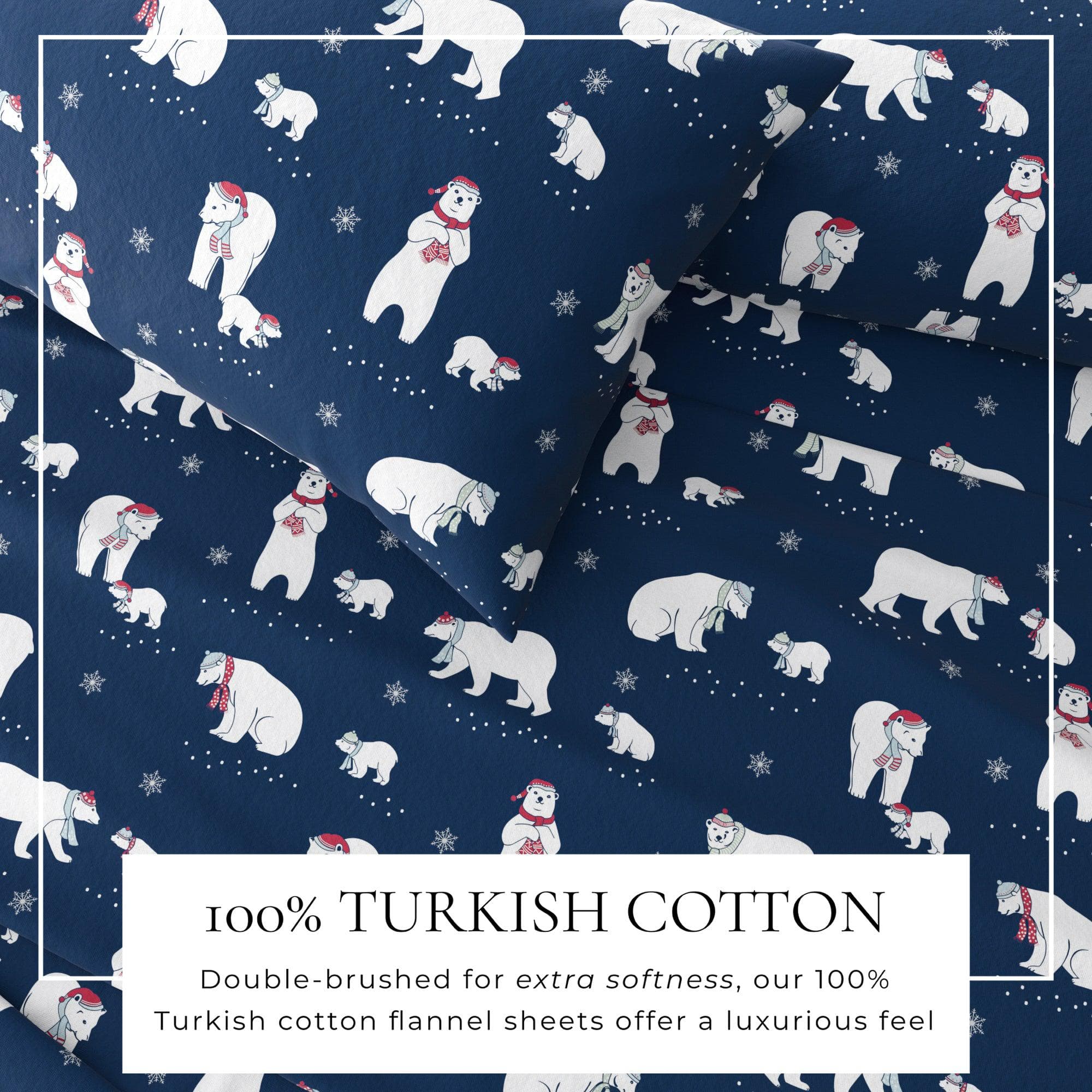 4-Piece Turkish Cotton Flannel Sheet - Whittaker Collection - Image 39