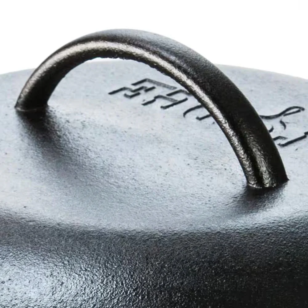 5-Quart Black Cast Iron Dutch Oven with Lid for Oven Stove Grill or Campfire - Image 3