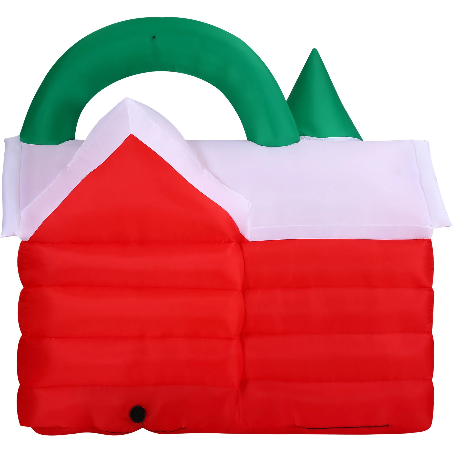 6-Ft. Wide Pre-Lit Inflatable Santa's Workshop Outdoor Christmas Decoration - Image 3