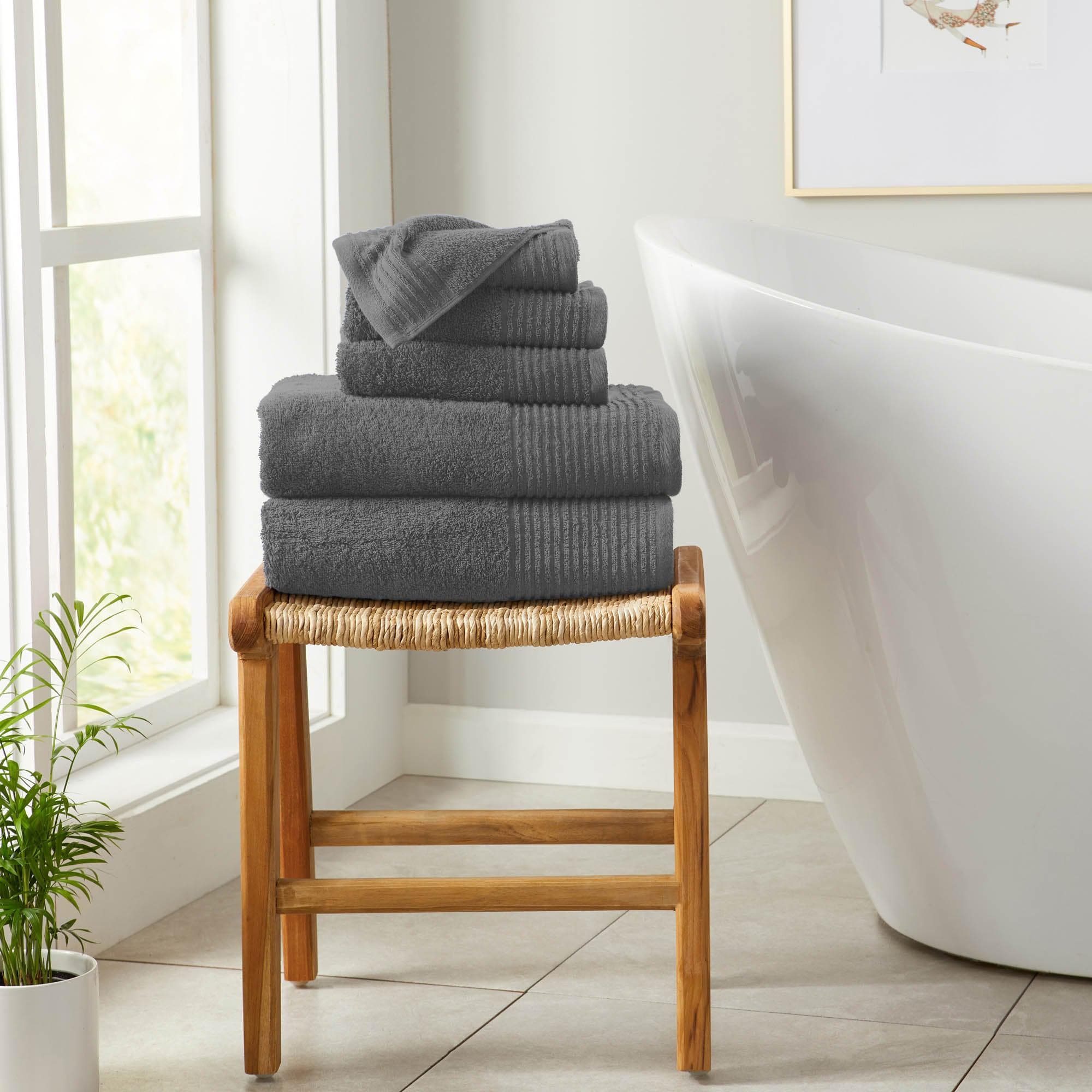6 Piece Set Cotton Bath Towels - Kasper Collection - Image 7
