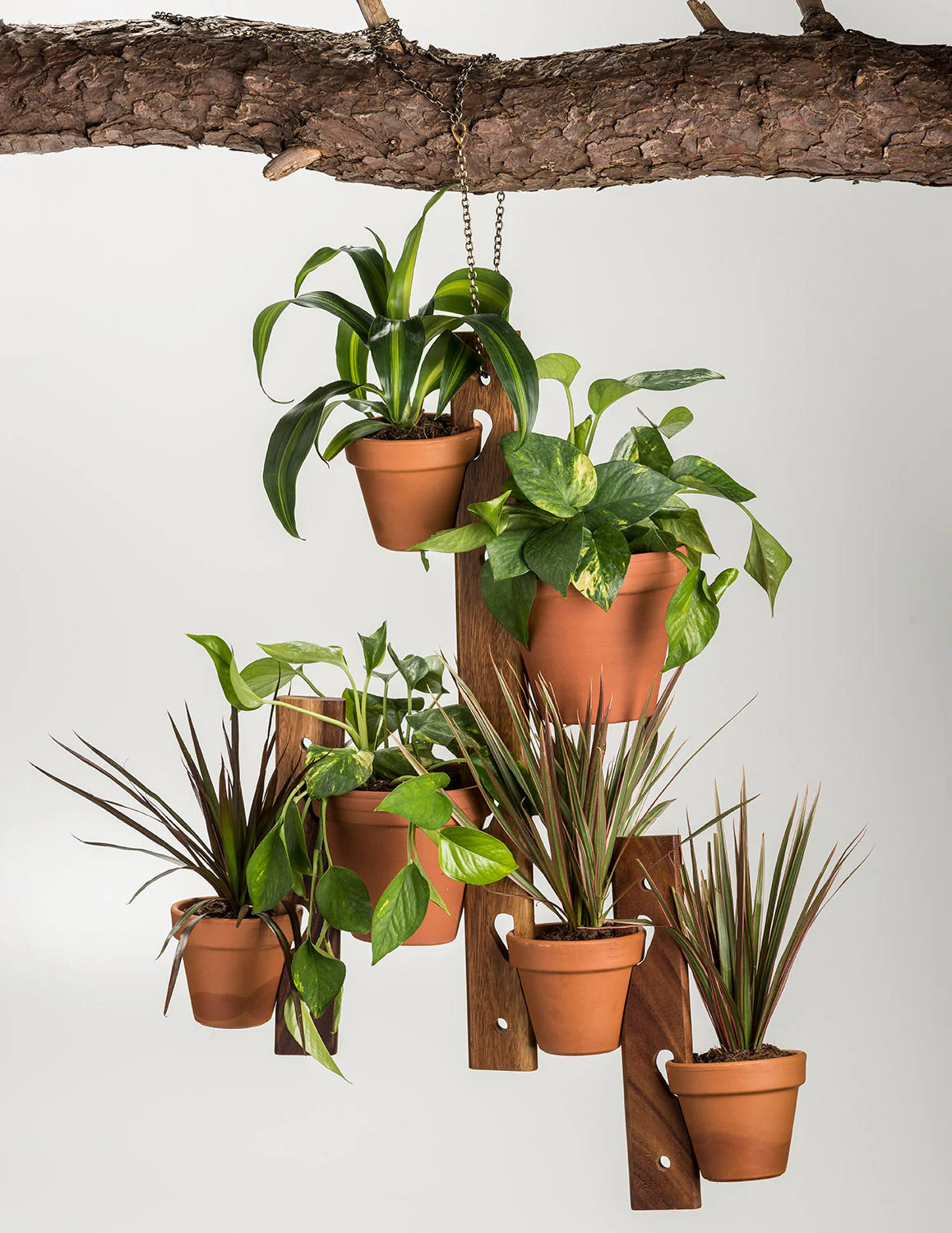 6 Pot Hanging Plant Holder - 3 piece set - Image 3