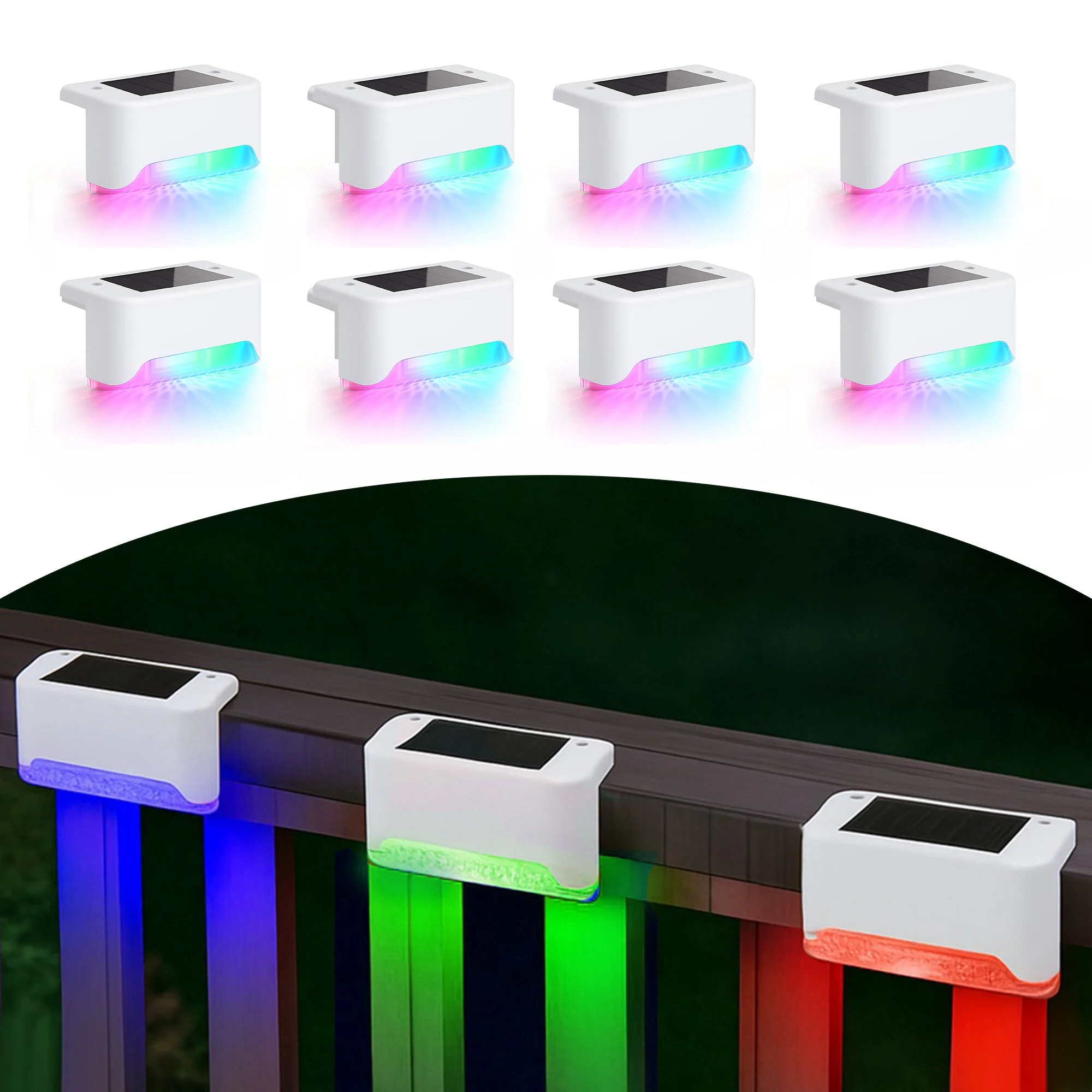 8-Pack Solar LED Deck & Step Lights - Image 13