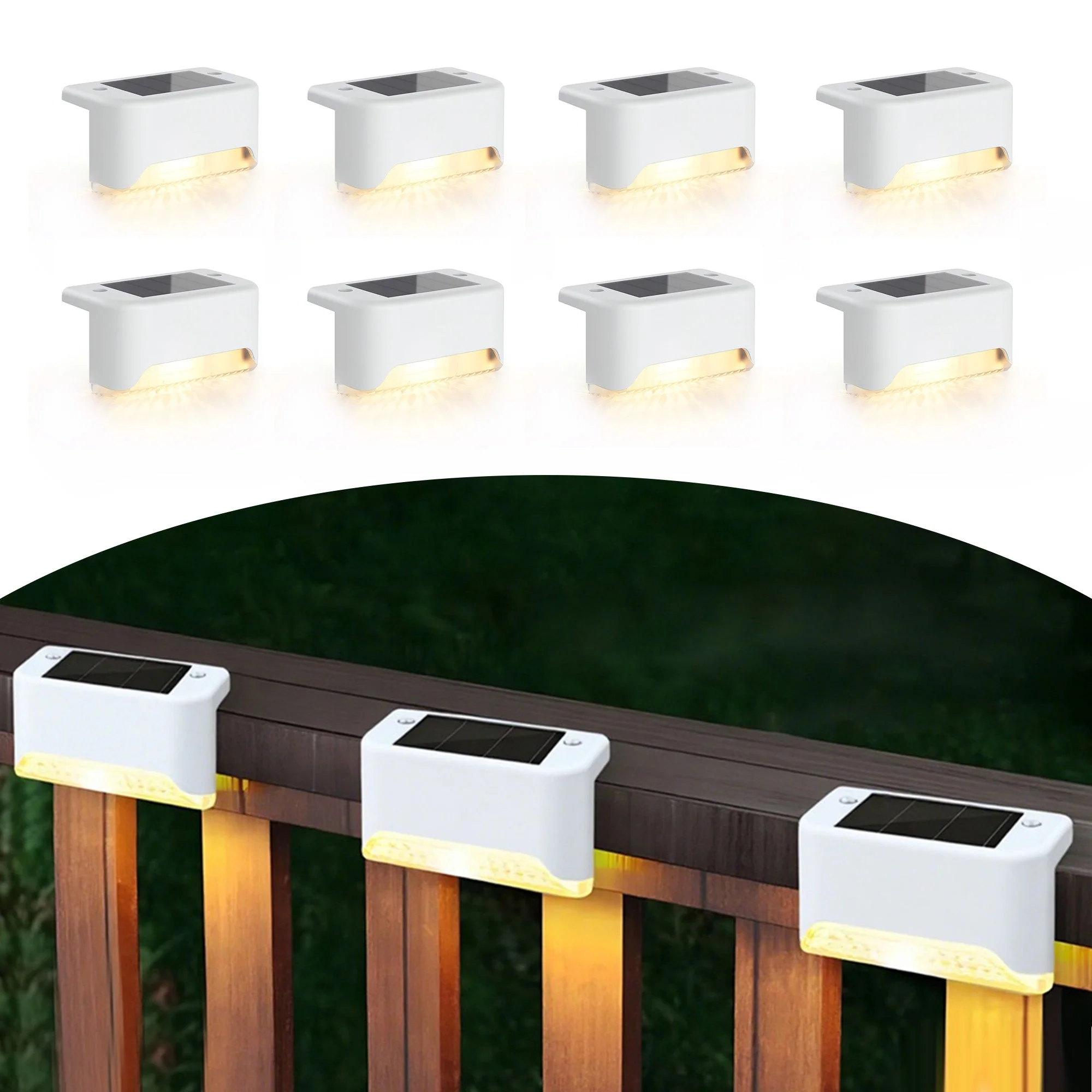 8-Pack Solar LED Deck & Step Lights - Image 15