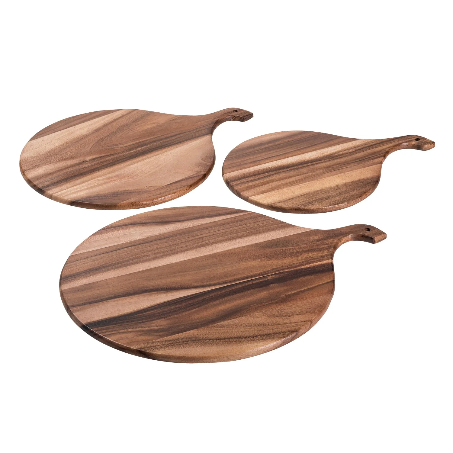 Acacia Wood Cutting/ Charcuterie Board - Medium Round - Image 3