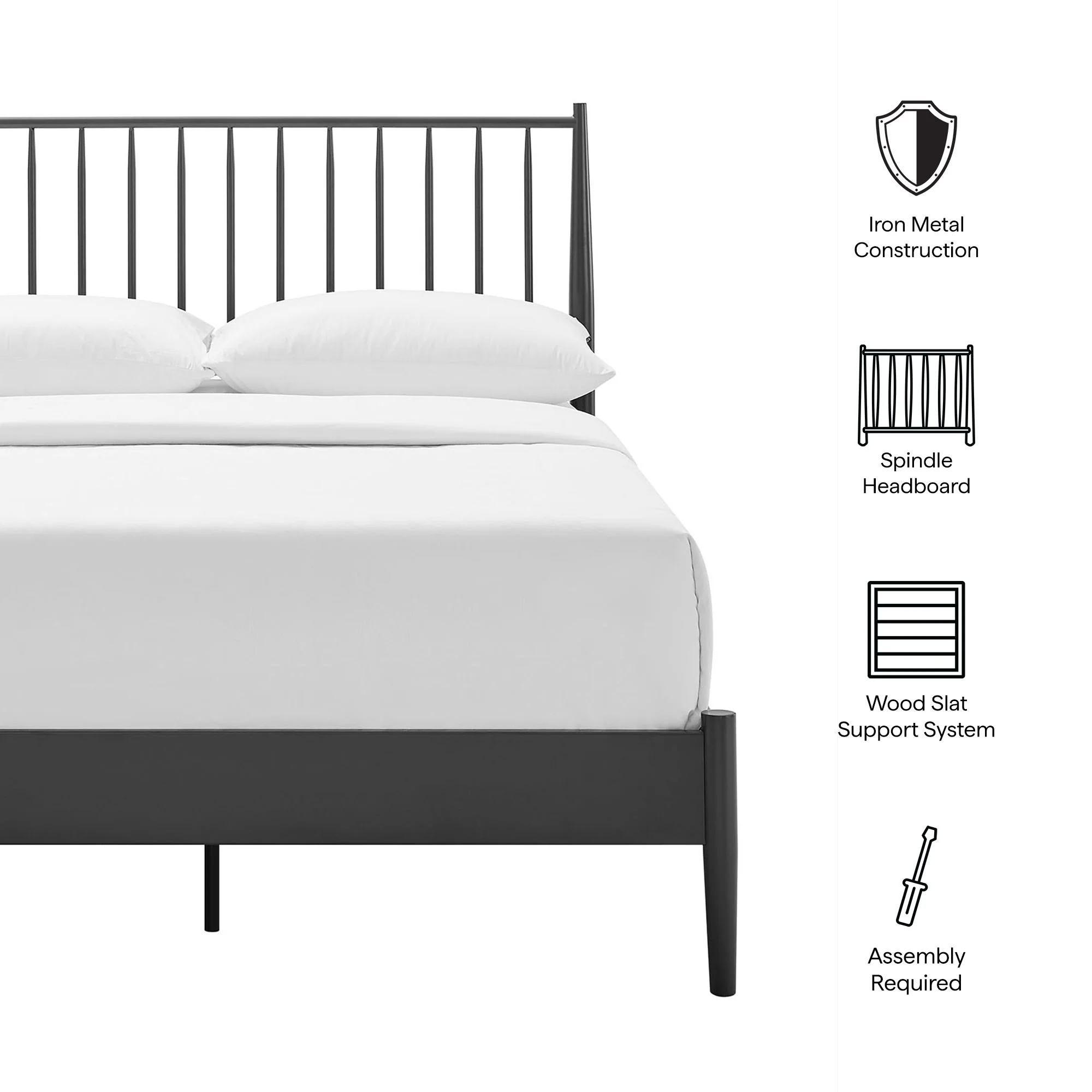 Adair Spindle Platform Bed by Modway - Image 3